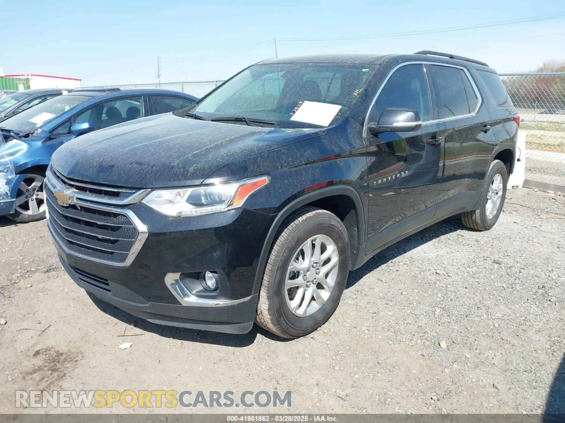 2 Photograph of a damaged car 1GNERGKW8MJ202324 CHEVROLET TRAVERSE 2021