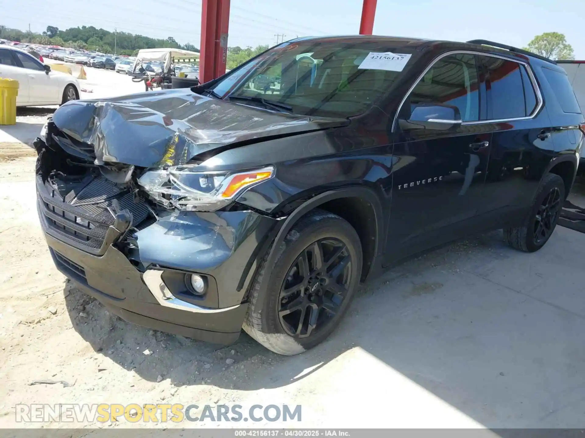 2 Photograph of a damaged car 1GNERGKW8MJ208513 CHEVROLET TRAVERSE 2021