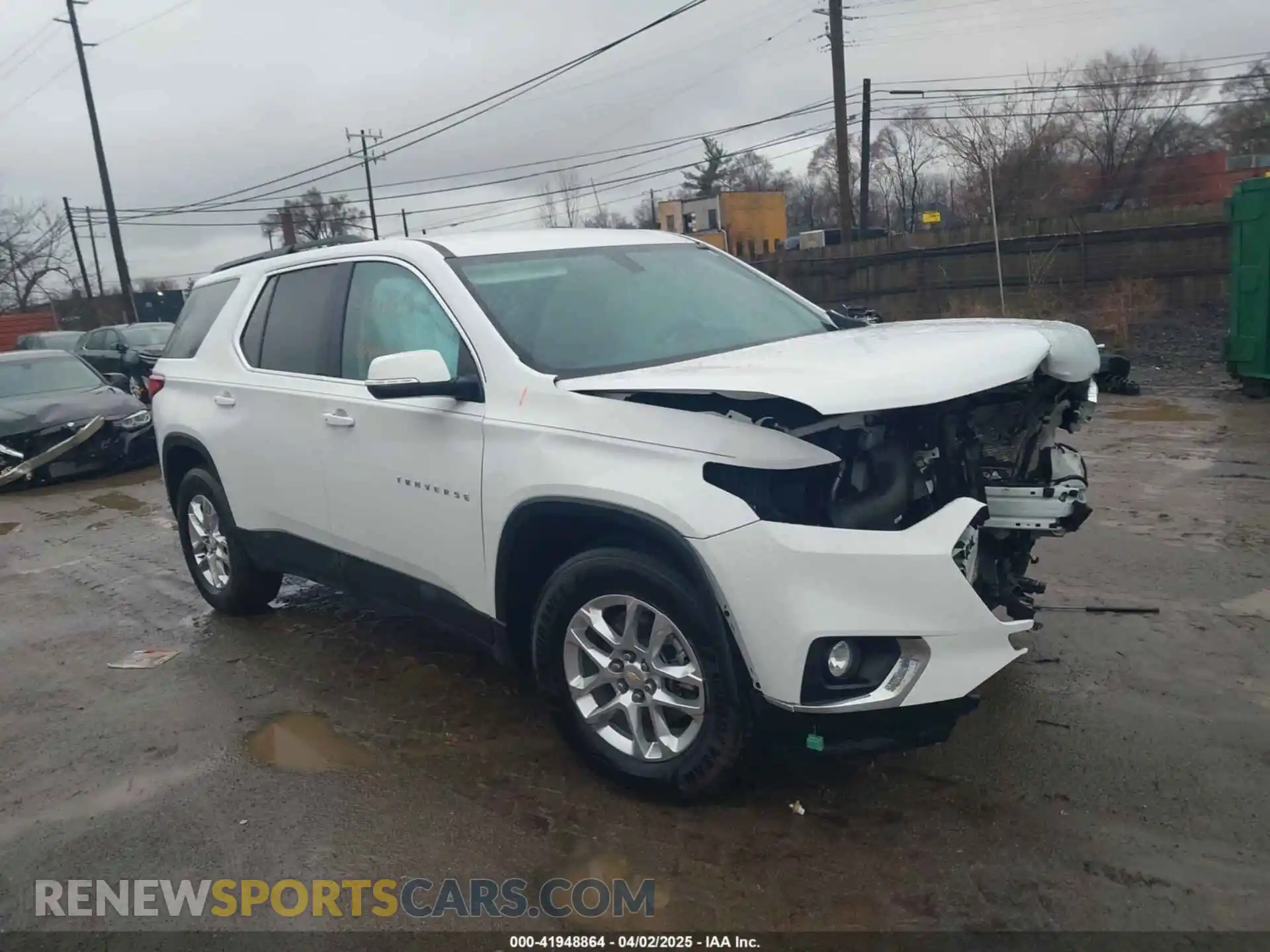 1 Photograph of a damaged car 1GNERGKW8MJ243343 CHEVROLET TRAVERSE 2021