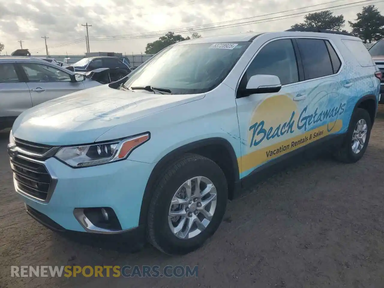 1 Photograph of a damaged car 1GNERGKW8MJ269344 CHEVROLET TRAVERSE 2021