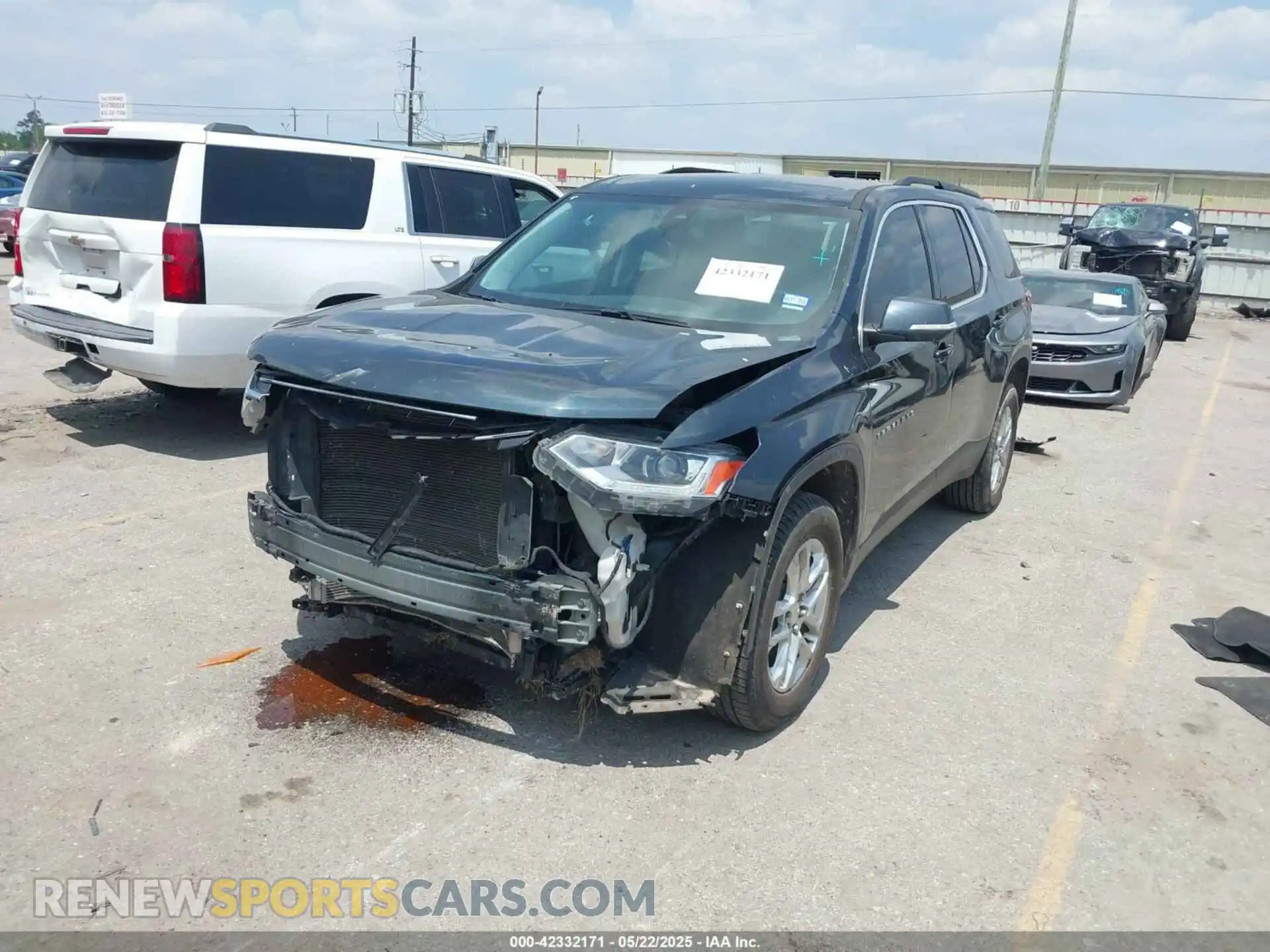 2 Photograph of a damaged car 1GNERGKW9MJ149133 CHEVROLET TRAVERSE 2021