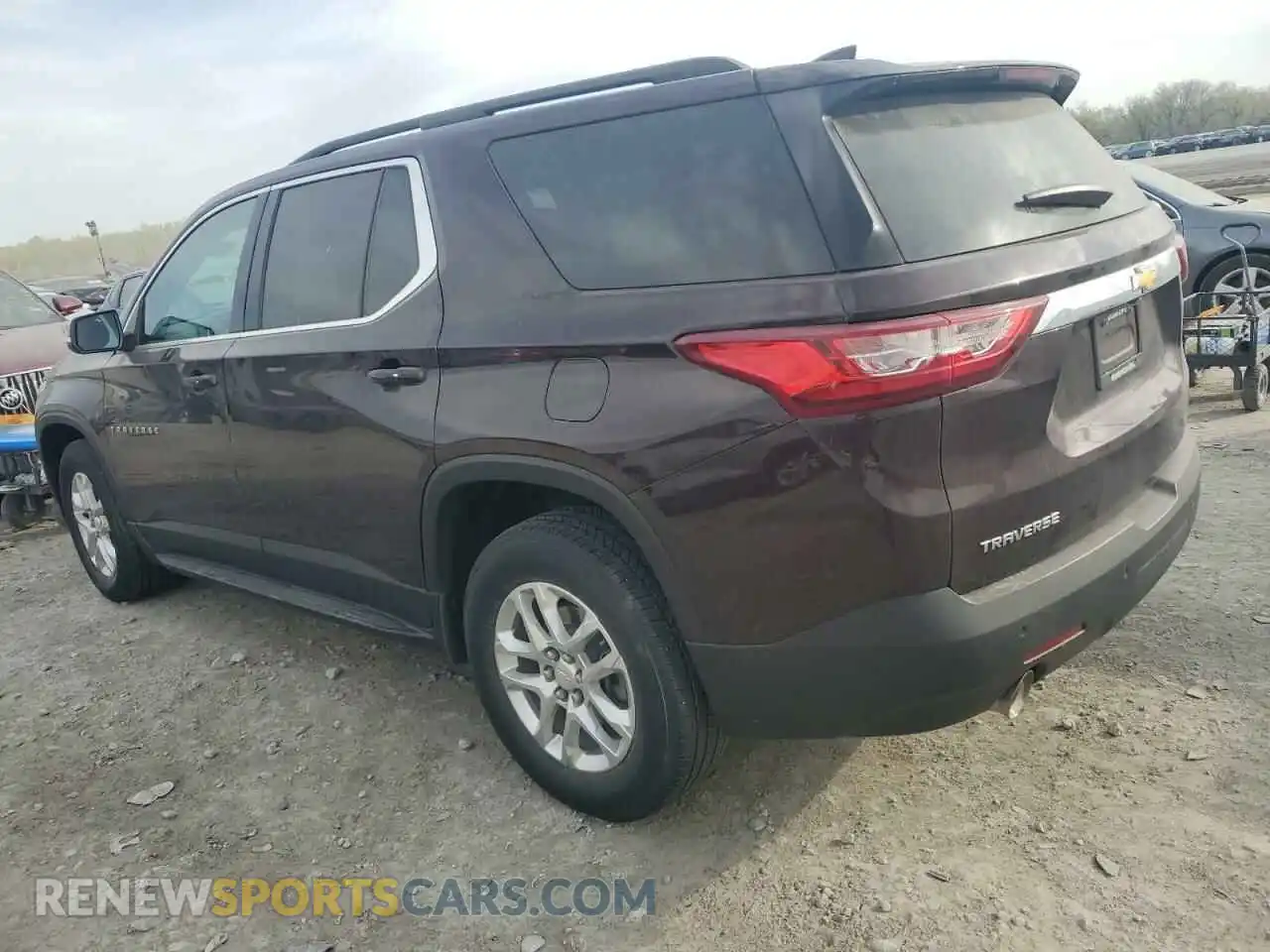 2 Photograph of a damaged car 1GNERGKW9MJ253055 CHEVROLET TRAVERSE 2021