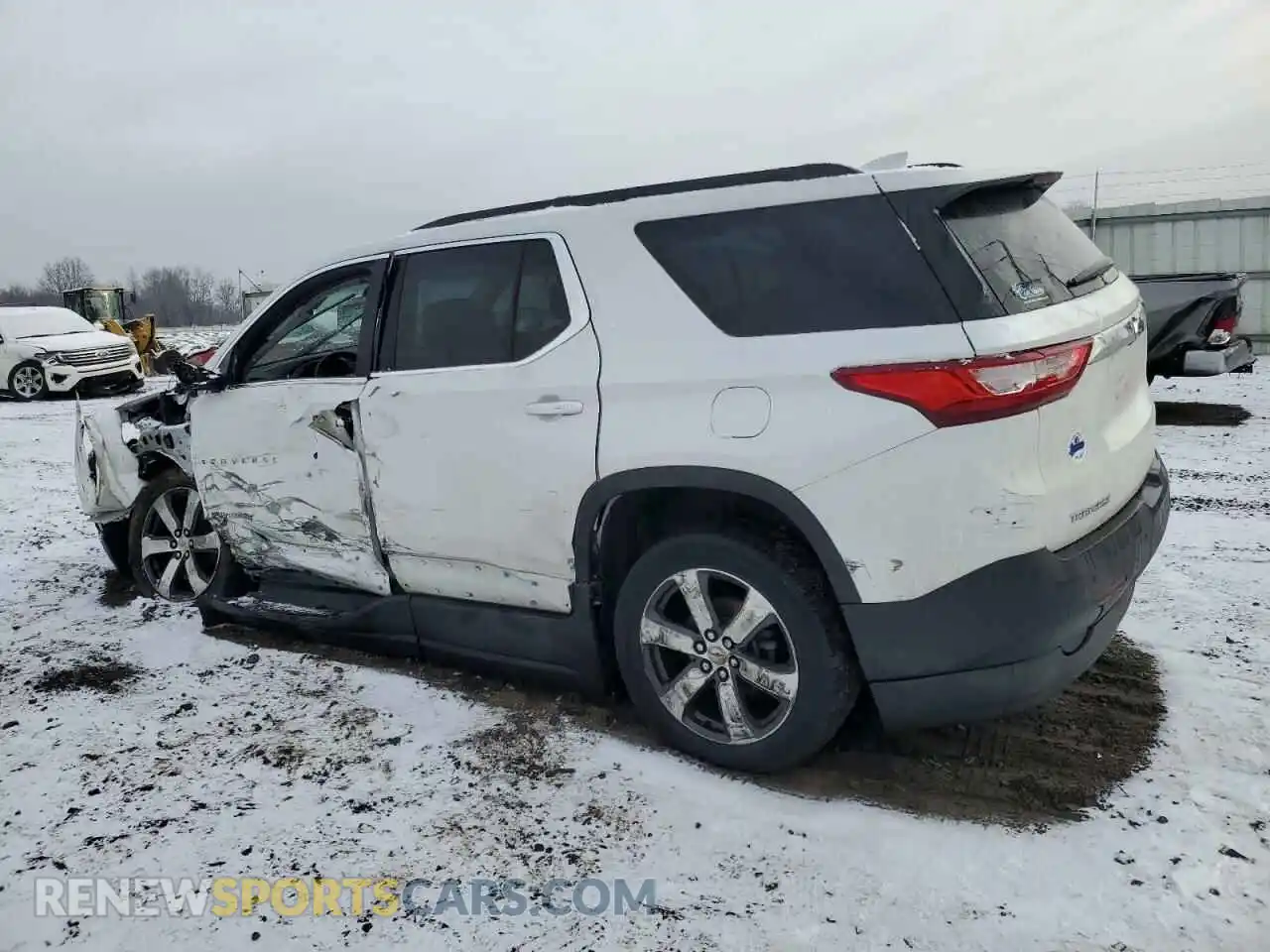 2 Photograph of a damaged car 1GNERHKWXMJ252163 CHEVROLET TRAVERSE 2021