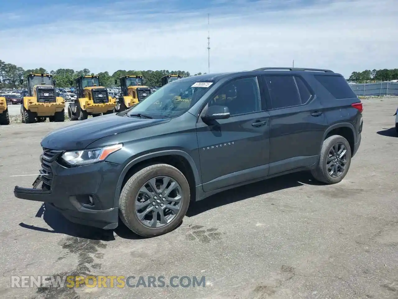 1 Photograph of a damaged car 1GNERJKWXMJ194076 CHEVROLET TRAVERSE 2021