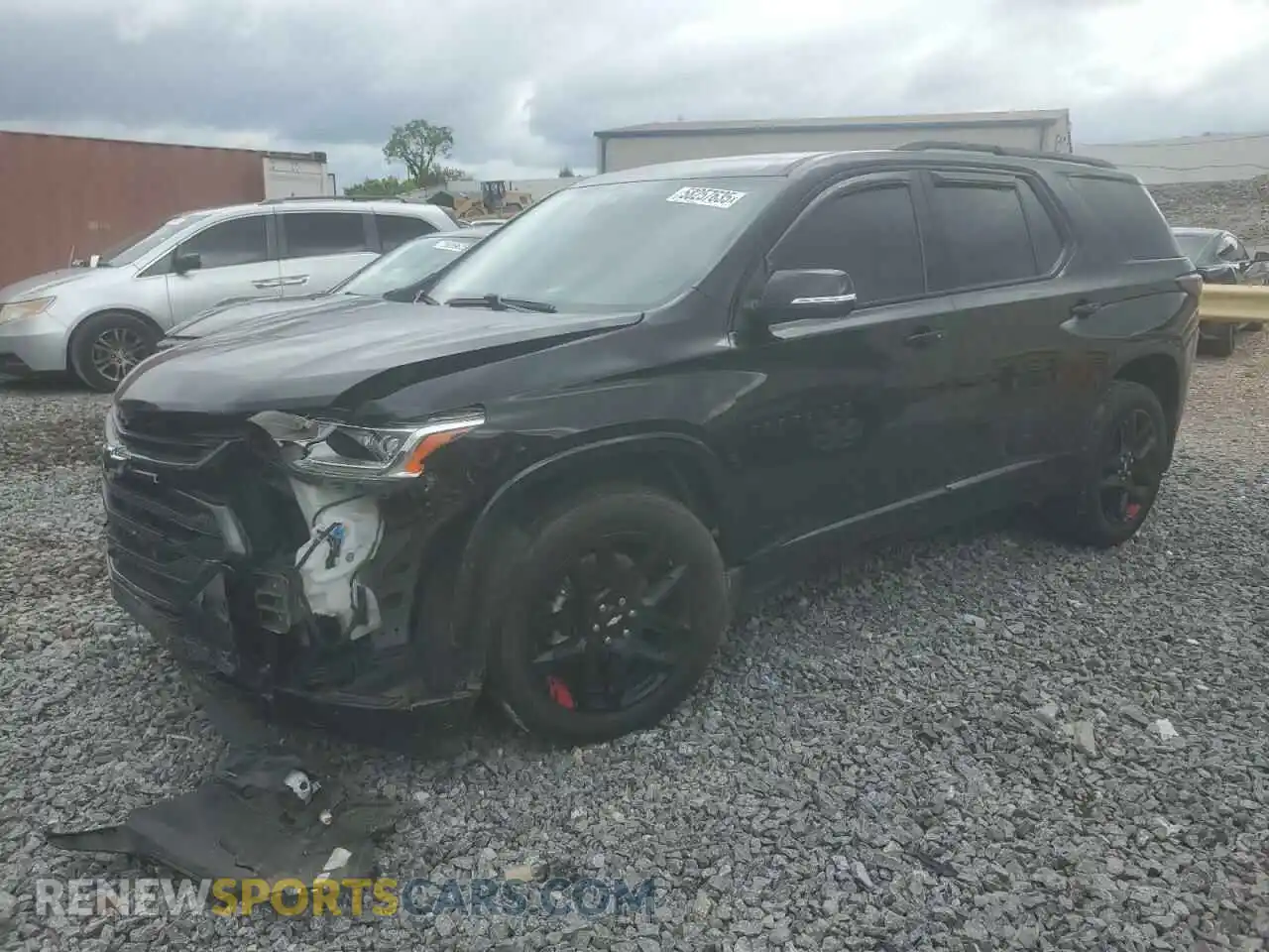 1 Photograph of a damaged car 1GNERKKW8MJ246357 CHEVROLET TRAVERSE 2021