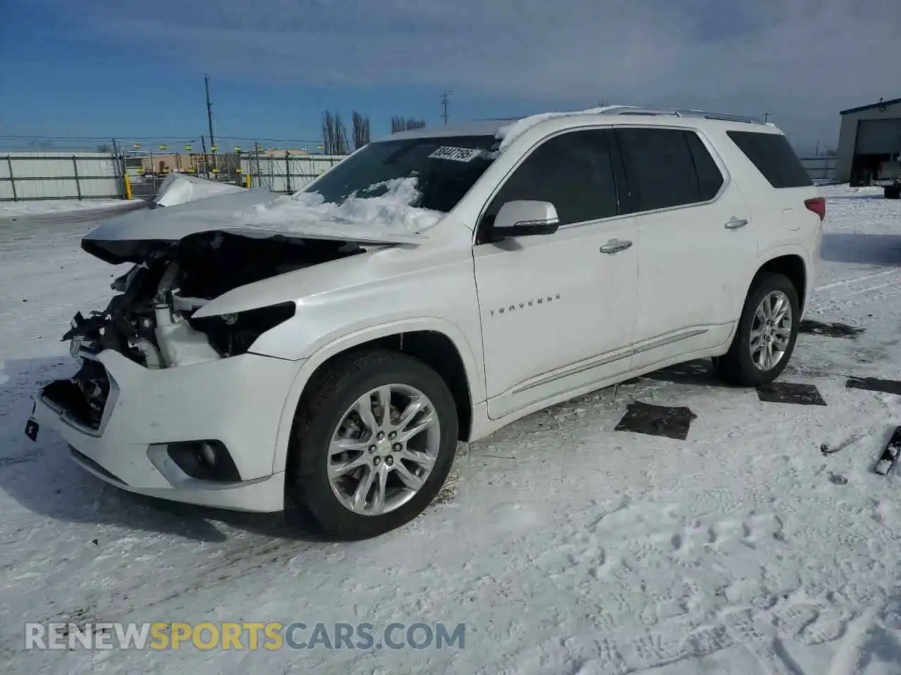1 Photograph of a damaged car 1GNERNKW8MJ112031 CHEVROLET TRAVERSE 2021