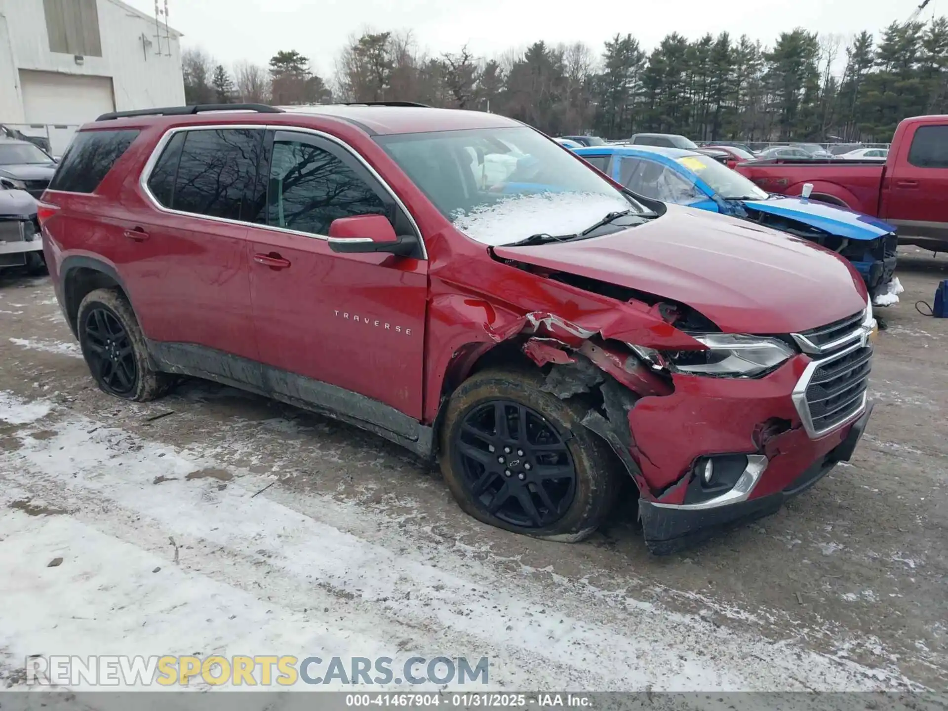 1 Photograph of a damaged car 1GNEVGKW0MJ179861 CHEVROLET TRAVERSE 2021