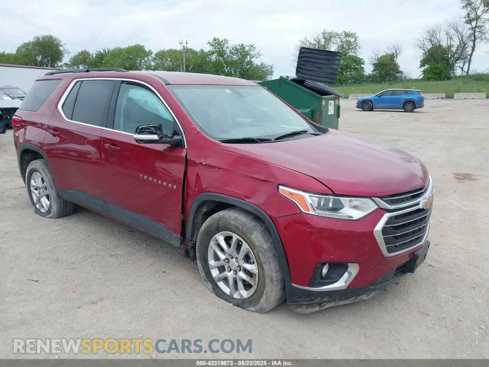 1 Photograph of a damaged car 1GNEVGKW2MJ110055 CHEVROLET TRAVERSE 2021