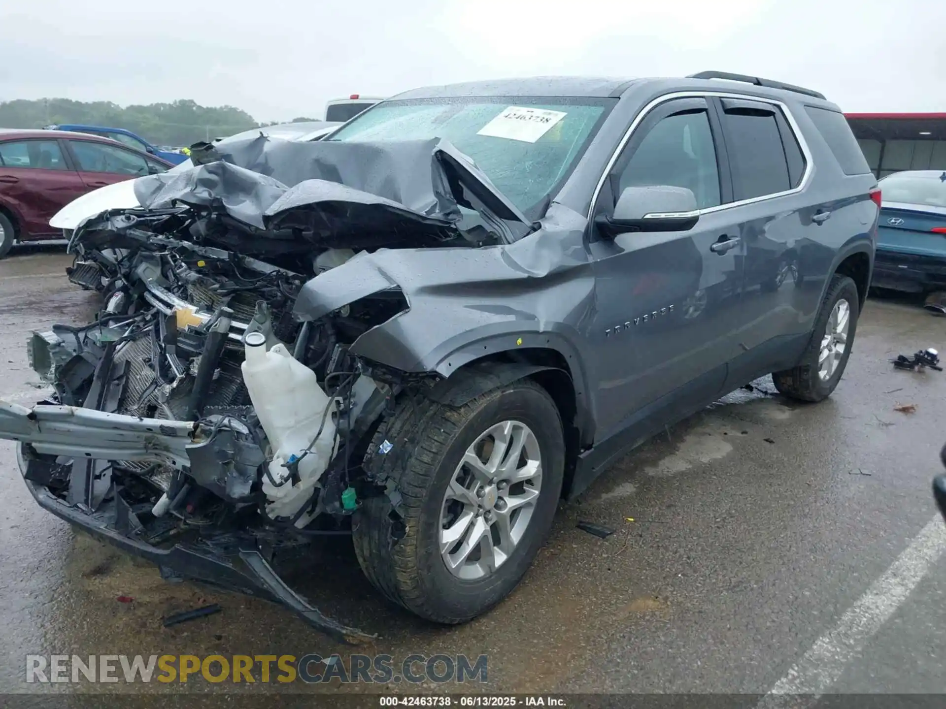 2 fotografías del automóvil dañado 1GNEVGKW7MJ181364 CHEVROLET TRAVERSE 2021