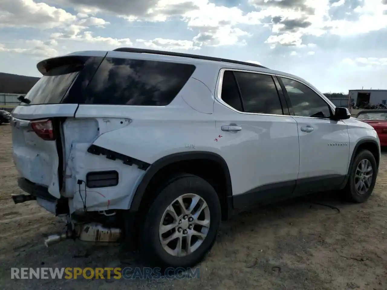 3 fotografías del automóvil dañado 1GNEVGKW7MJ214993 CHEVROLET TRAVERSE 2021