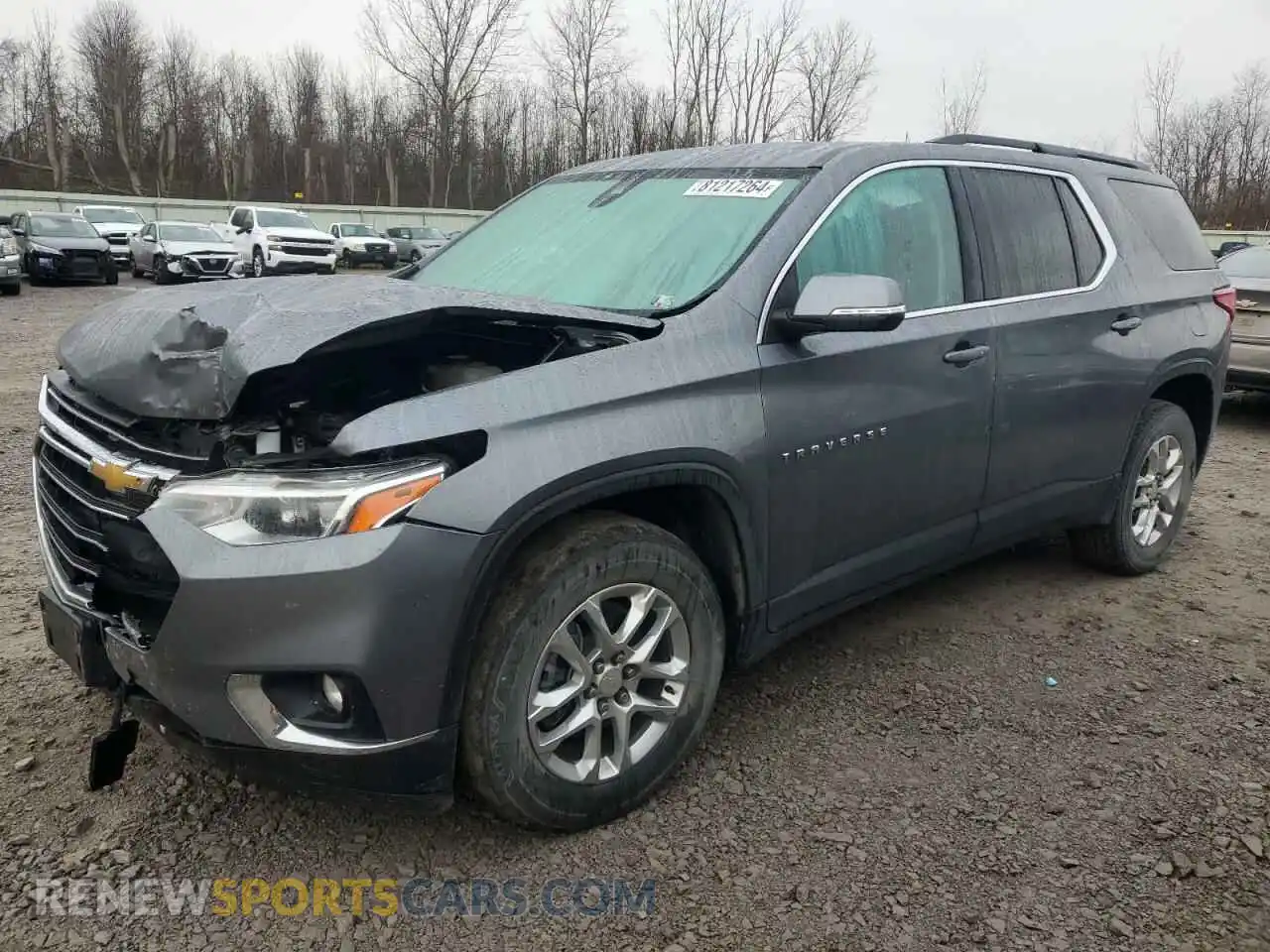 1 Photograph of a damaged car 1GNEVGKW8MJ192549 CHEVROLET TRAVERSE 2021