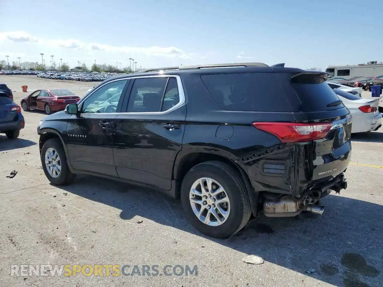 2 Фотография поврежденного автомобиля 1GNEVGKWXMJ163795 CHEVROLET TRAVERSE 2021
