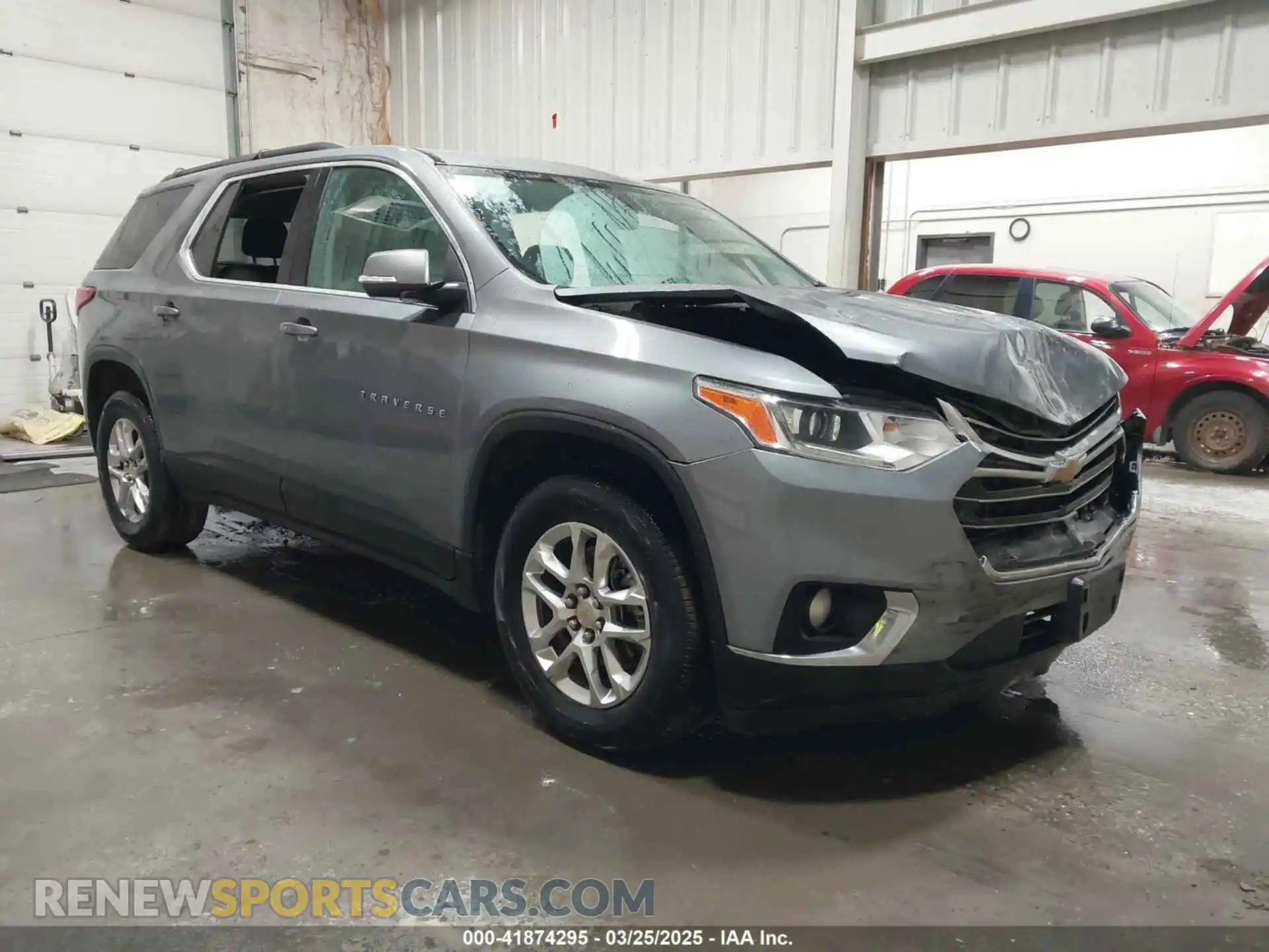 1 Photograph of a damaged car 1GNEVGKWXMJ221288 CHEVROLET TRAVERSE 2021