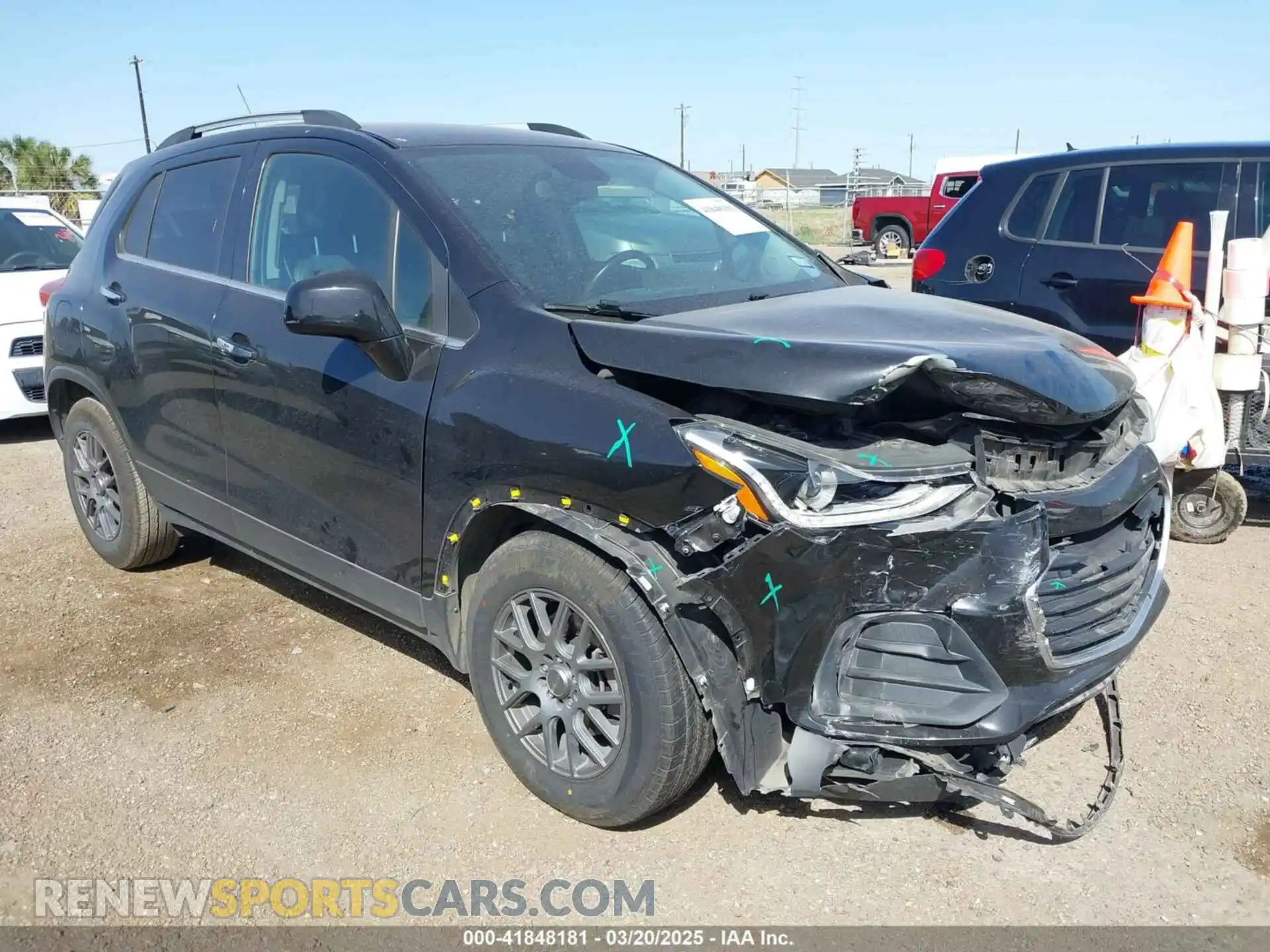 1 Photograph of a damaged car KL7CJLSB3KB904584 CHEVROLET TRAX 2019