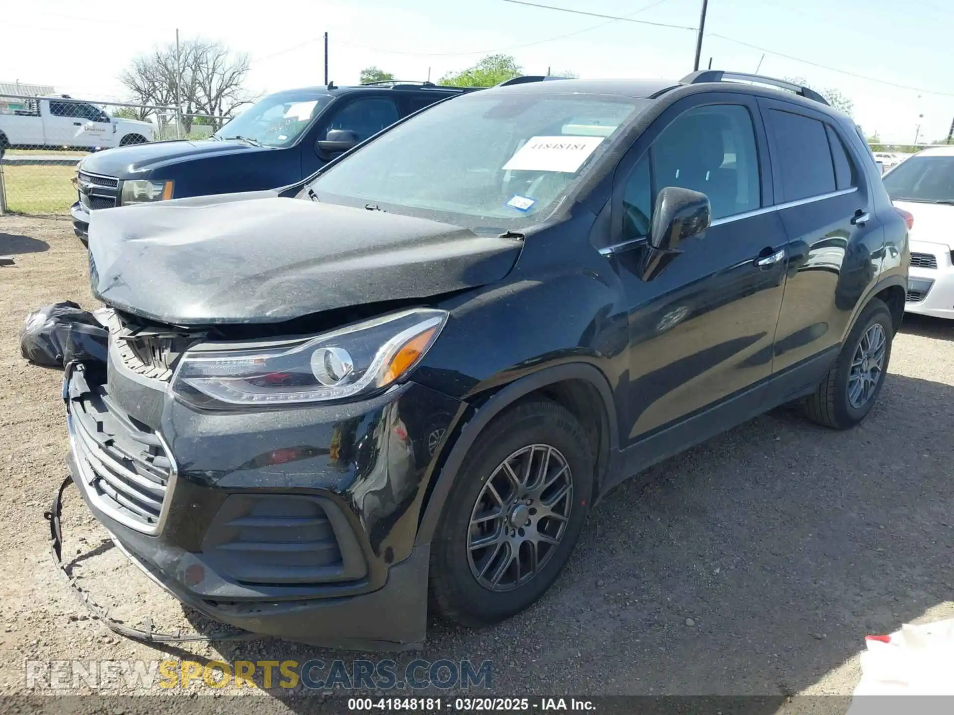 2 Photograph of a damaged car KL7CJLSB3KB904584 CHEVROLET TRAX 2019