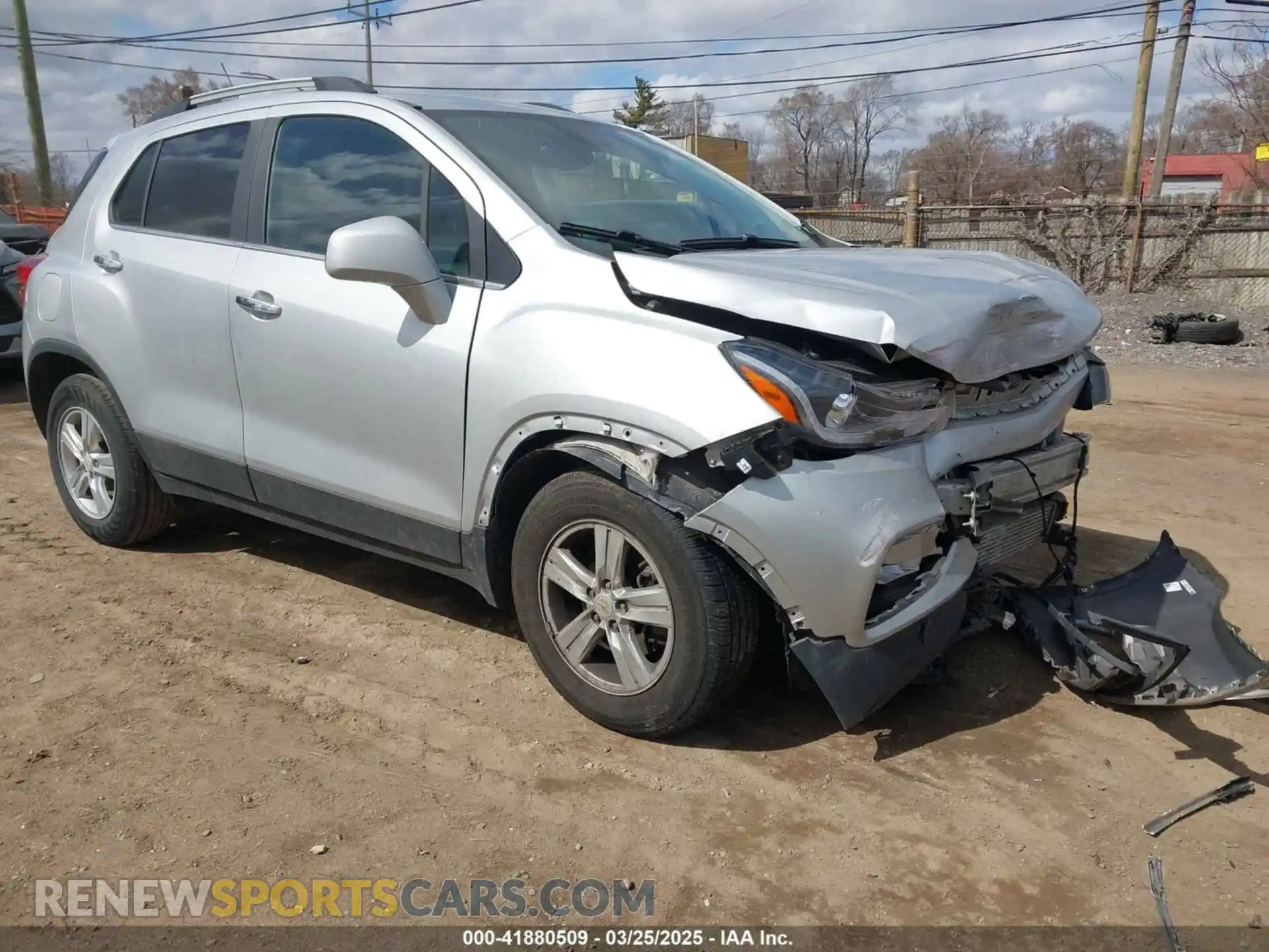 1 Photograph of a damaged car KL7CJLSB5KB833078 CHEVROLET TRAX 2019