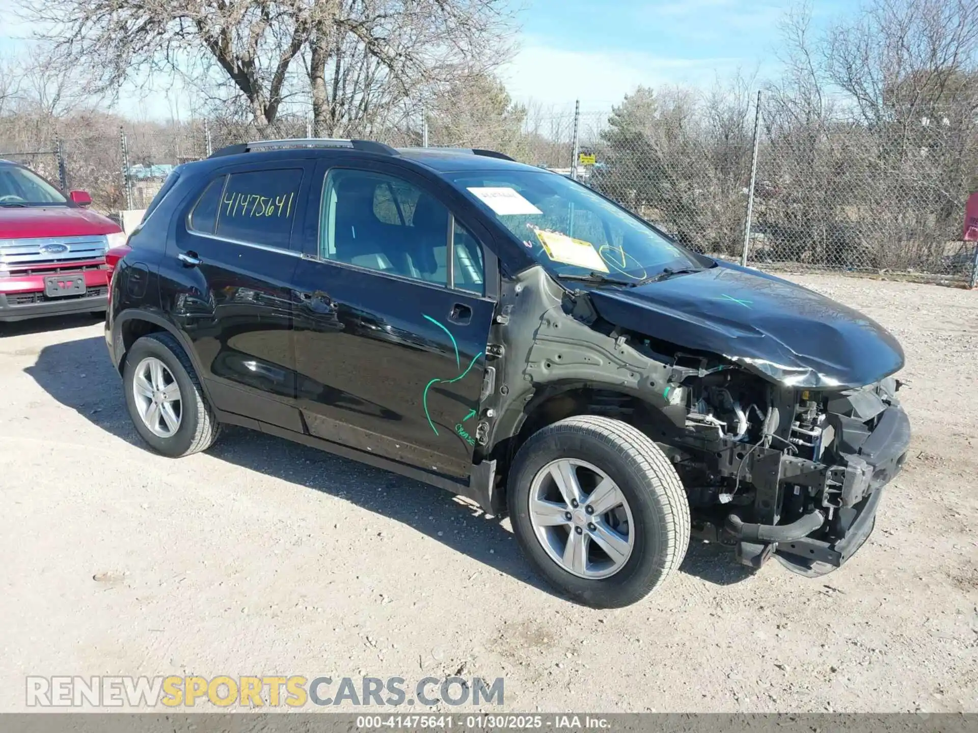1 Photograph of a damaged car KL7CJLSB5KB934234 CHEVROLET TRAX 2019