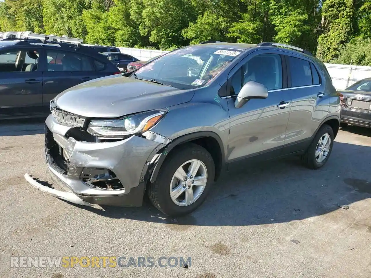 1 Photograph of a damaged car KL7CJPSB1KB942015 CHEVROLET TRAX 2019