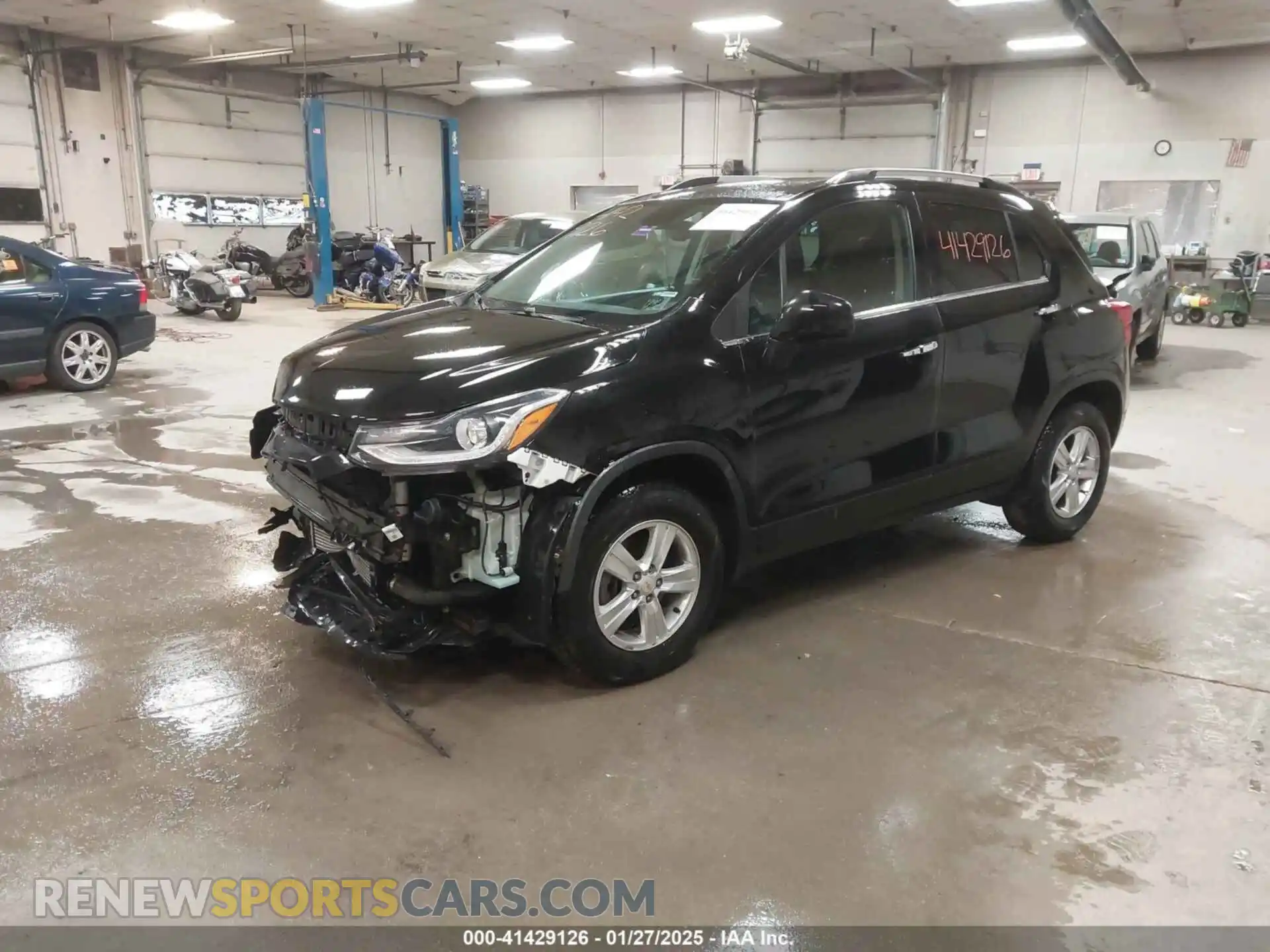 2 Photograph of a damaged car KL7CJPSB4KB854026 CHEVROLET TRAX 2019