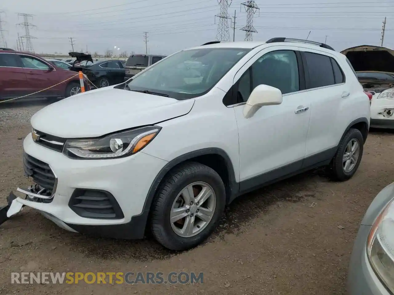 1 Photograph of a damaged car KL7CJPSB8KB902093 CHEVROLET TRAX 2019