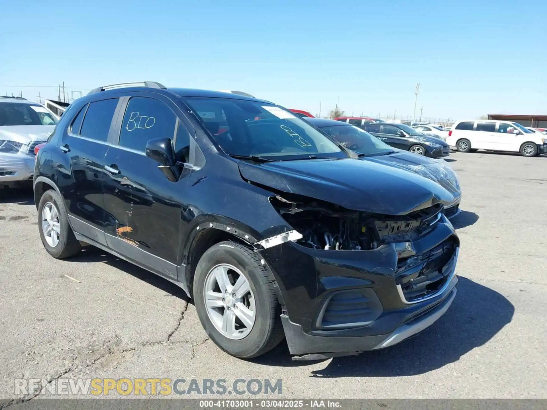 1 Photograph of a damaged car KL7CJLSB0LB042443 CHEVROLET TRAX 2020