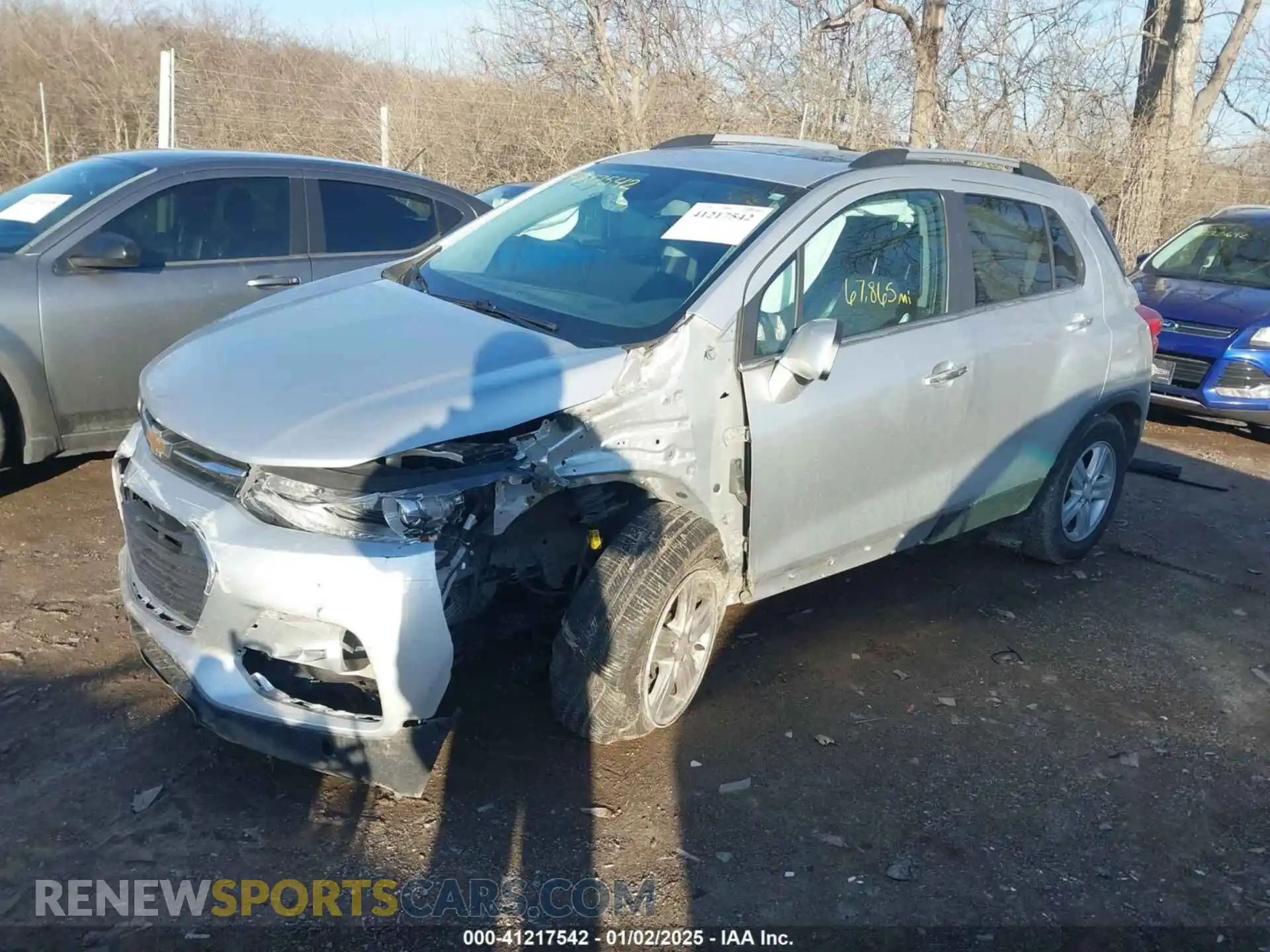 2 Photograph of a damaged car KL7CJLSB2LB038104 CHEVROLET TRAX 2020