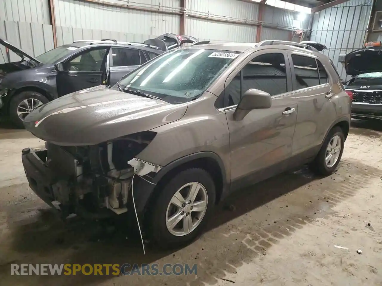 1 Photograph of a damaged car KL7CJLSB2LB348852 CHEVROLET TRAX 2020