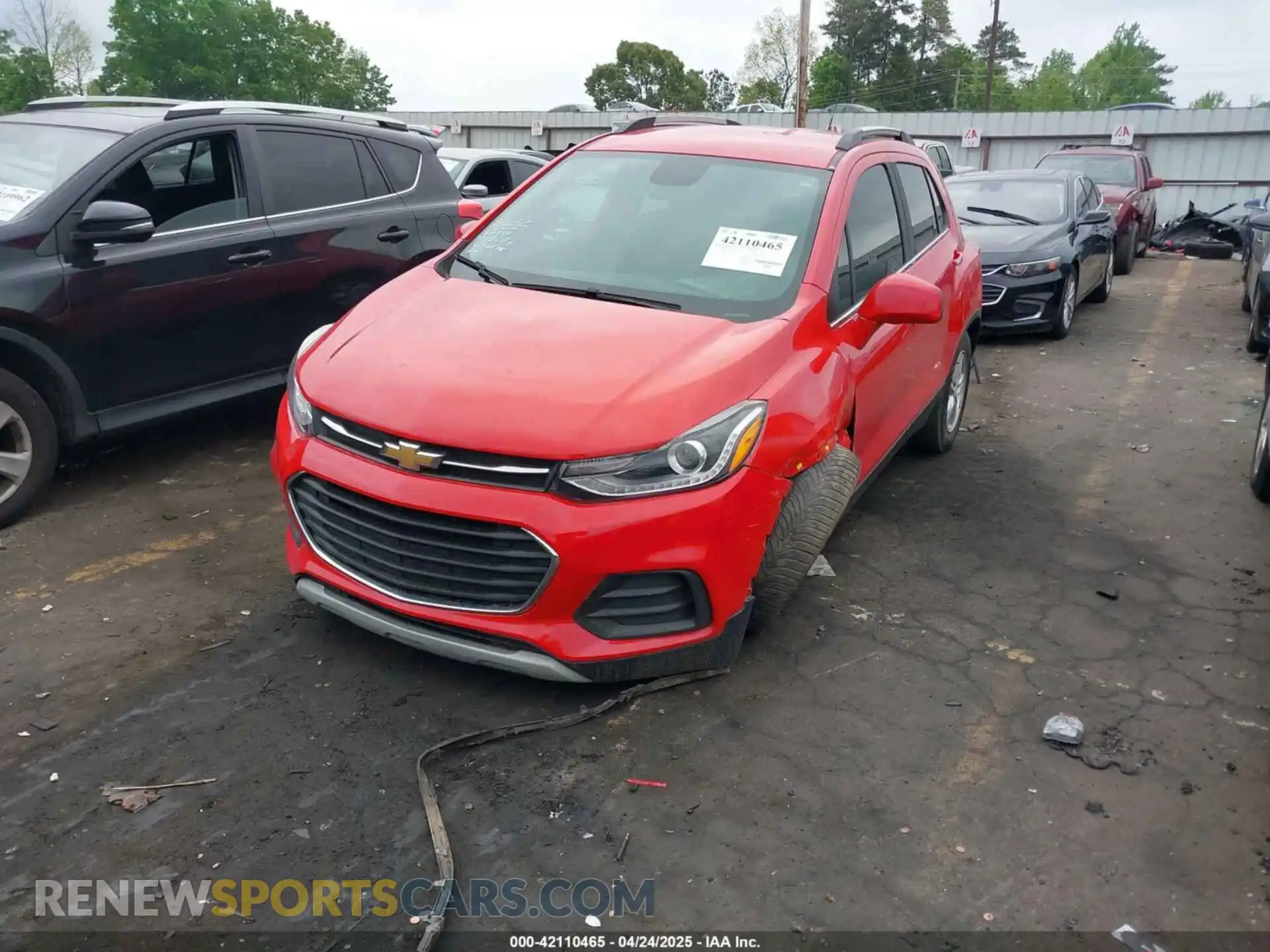 2 Photograph of a damaged car KL7CJLSB5LB343435 CHEVROLET TRAX 2020