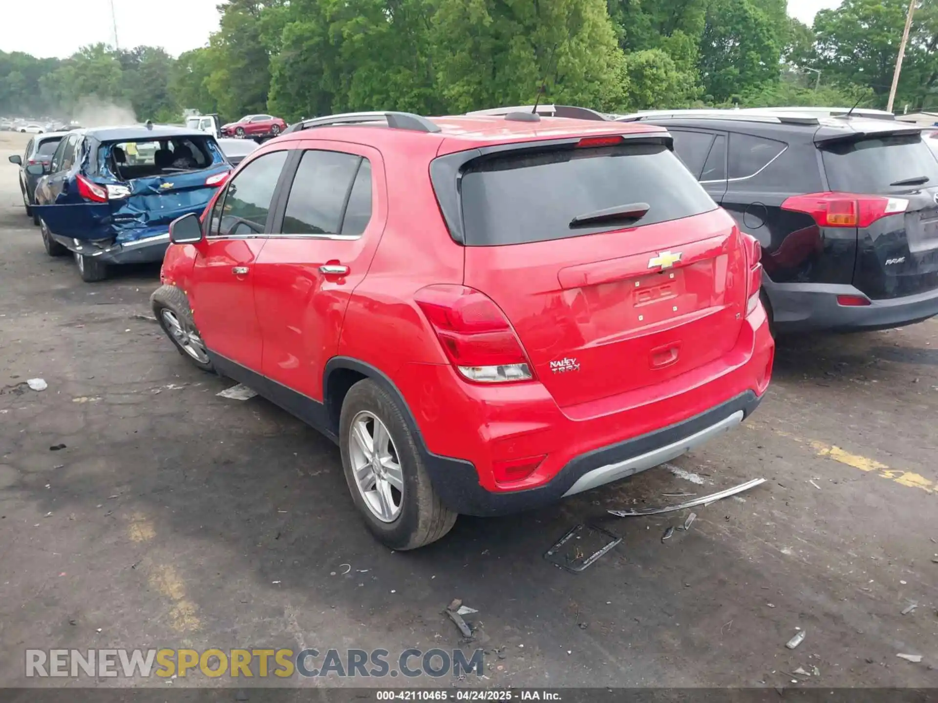 3 Photograph of a damaged car KL7CJLSB5LB343435 CHEVROLET TRAX 2020