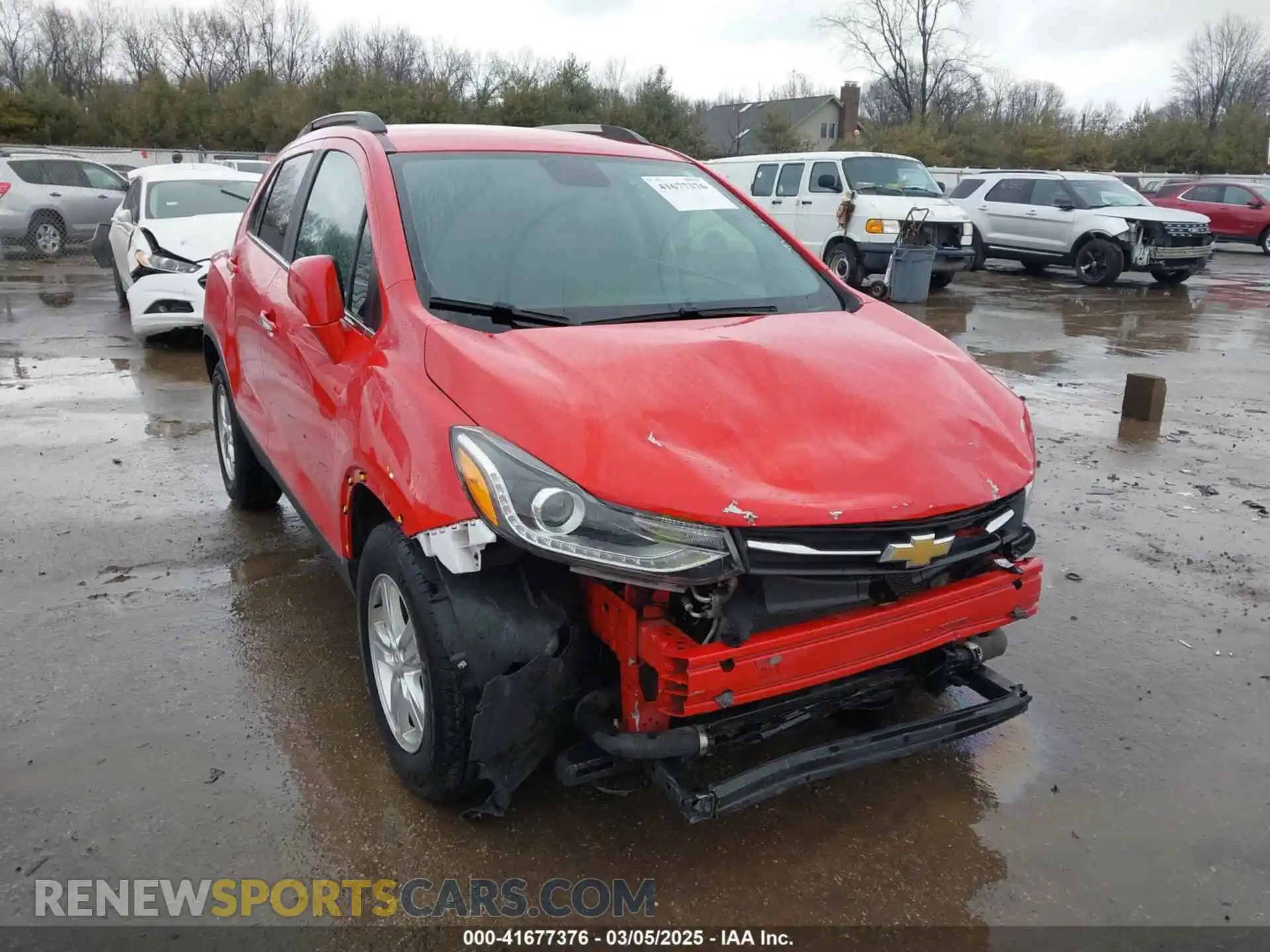 1 Photograph of a damaged car KL7CJLSBXLB340563 CHEVROLET TRAX 2020