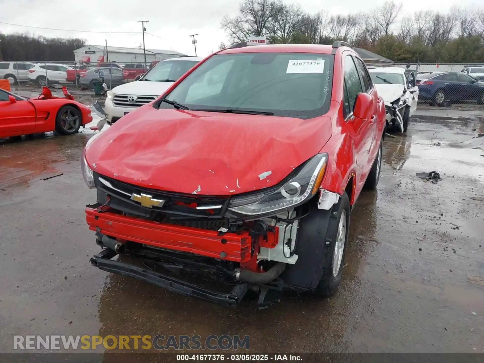 2 Photograph of a damaged car KL7CJLSBXLB340563 CHEVROLET TRAX 2020