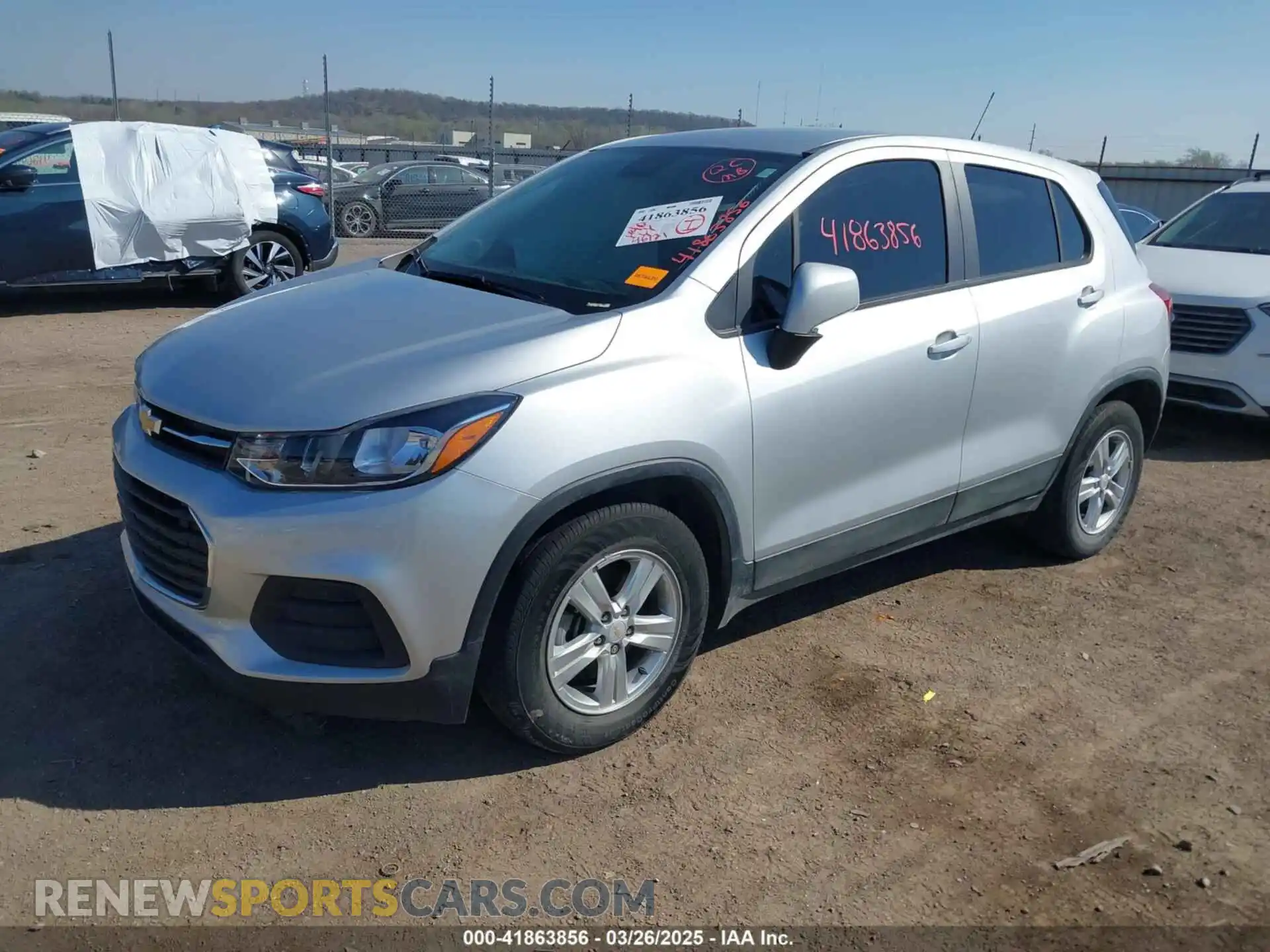 2 Photograph of a damaged car KL7CJKSB1MB308984 CHEVROLET TRAX 2021