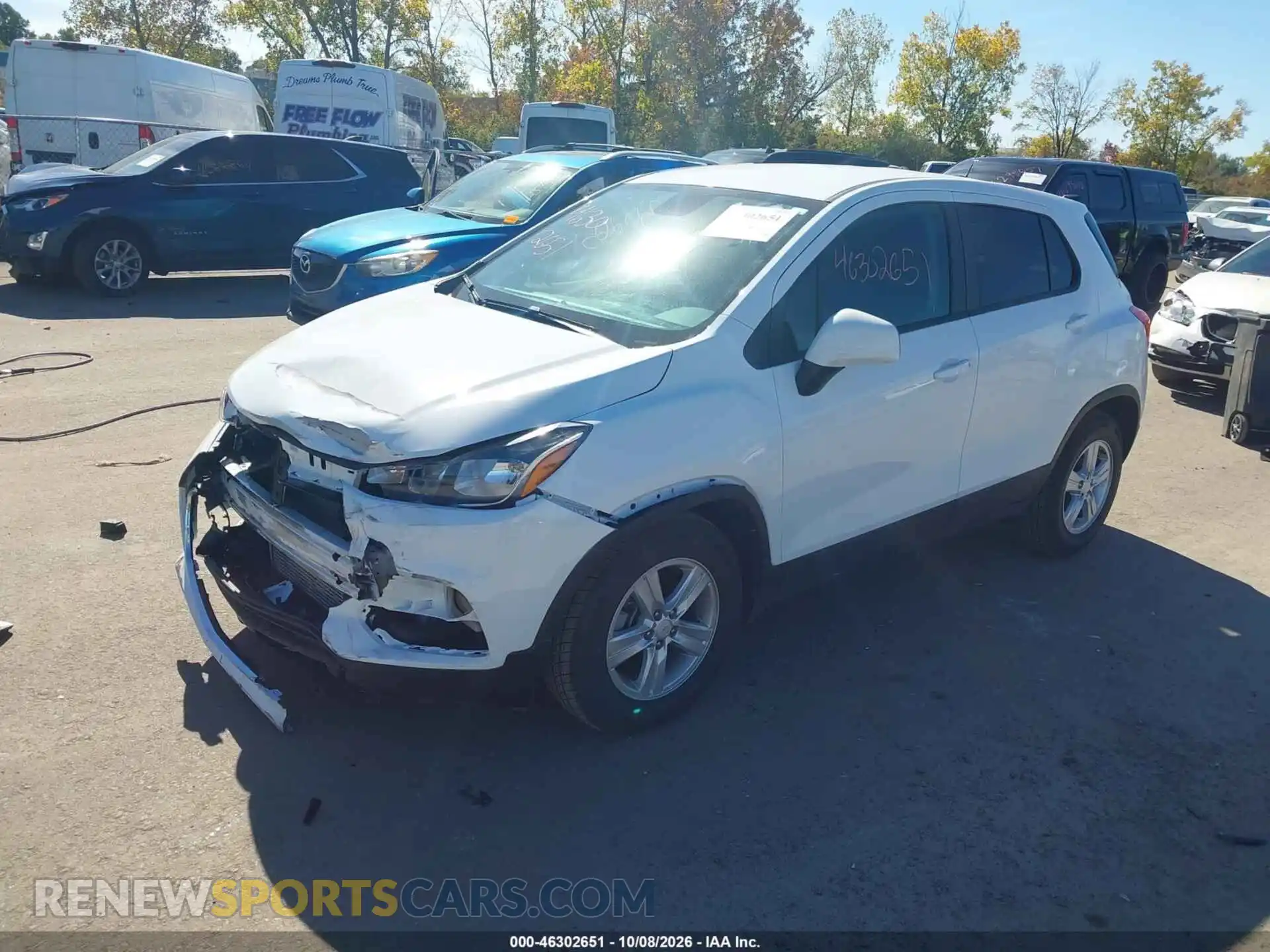 2 fotografías del automóvil dañado KL7CJKSB2MB306127 CHEVROLET TRAX 2021