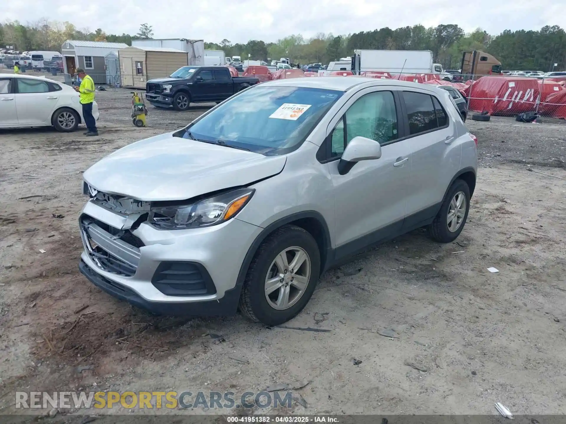 2 Photograph of a damaged car KL7CJKSB3MB334180 CHEVROLET TRAX 2021