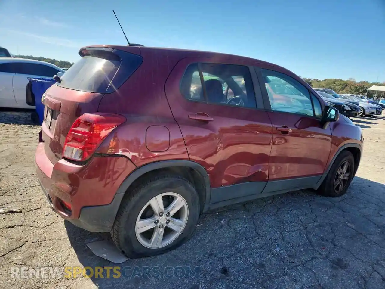 3 Photograph of a damaged car KL7CJKSB6MB315400 CHEVROLET TRAX 2021