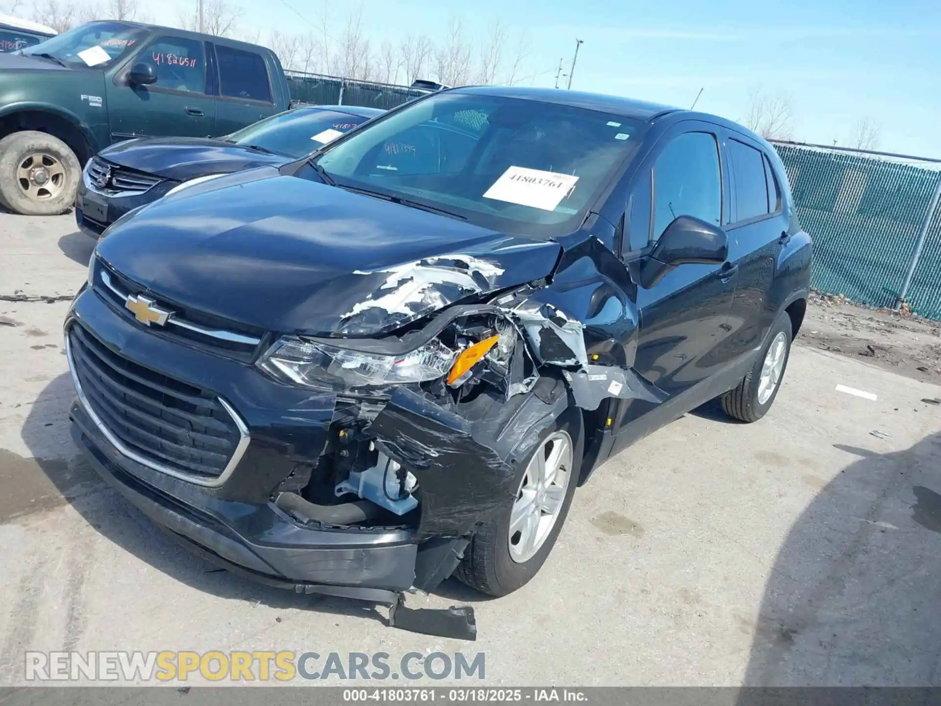 2 Photograph of a damaged car KL7CJKSB8MB303491 CHEVROLET TRAX 2021