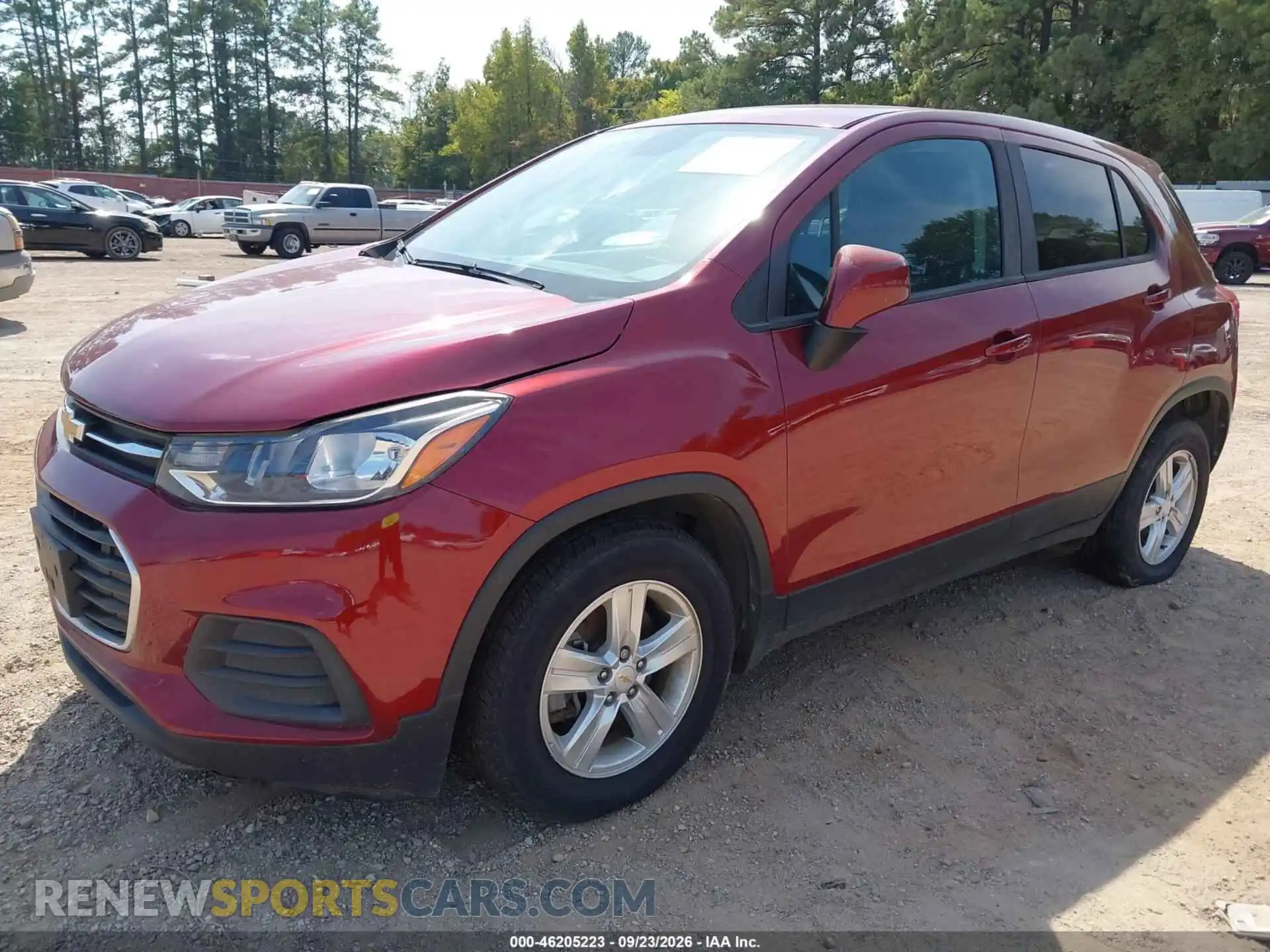 2 Photograph of a damaged car KL7CJKSBXMB336363 CHEVROLET TRAX 2021