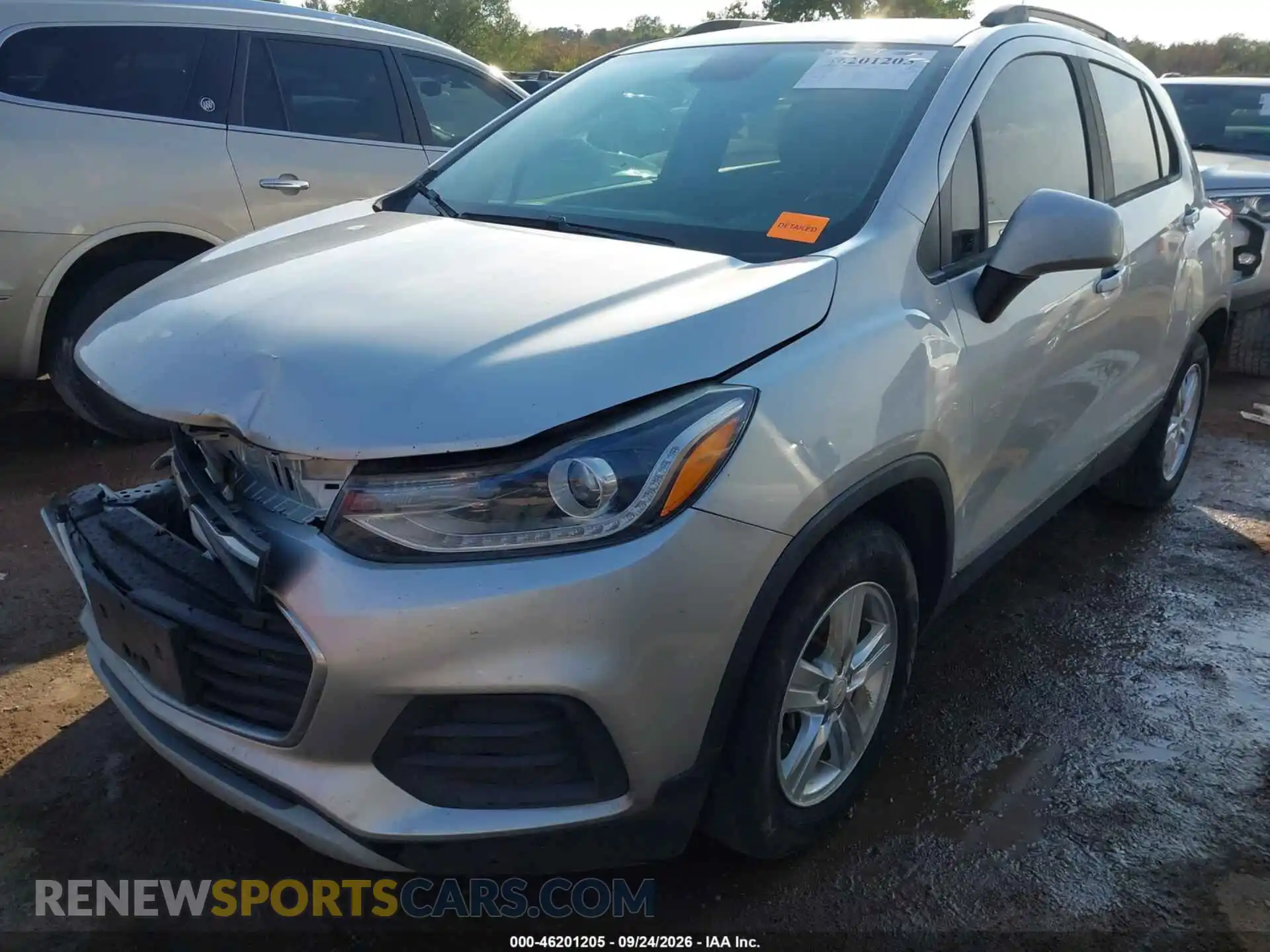 2 fotografías del automóvil dañado KL7CJLSB0MB304057 CHEVROLET TRAX 2021