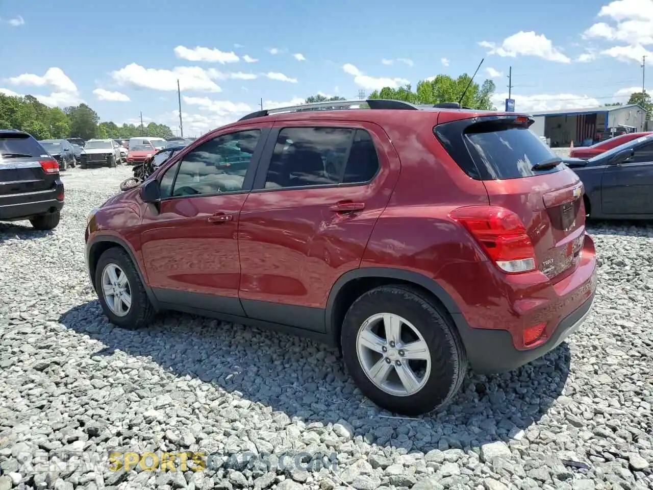 2 Photograph of a damaged car KL7CJLSB1MB312619 CHEVROLET TRAX 2021