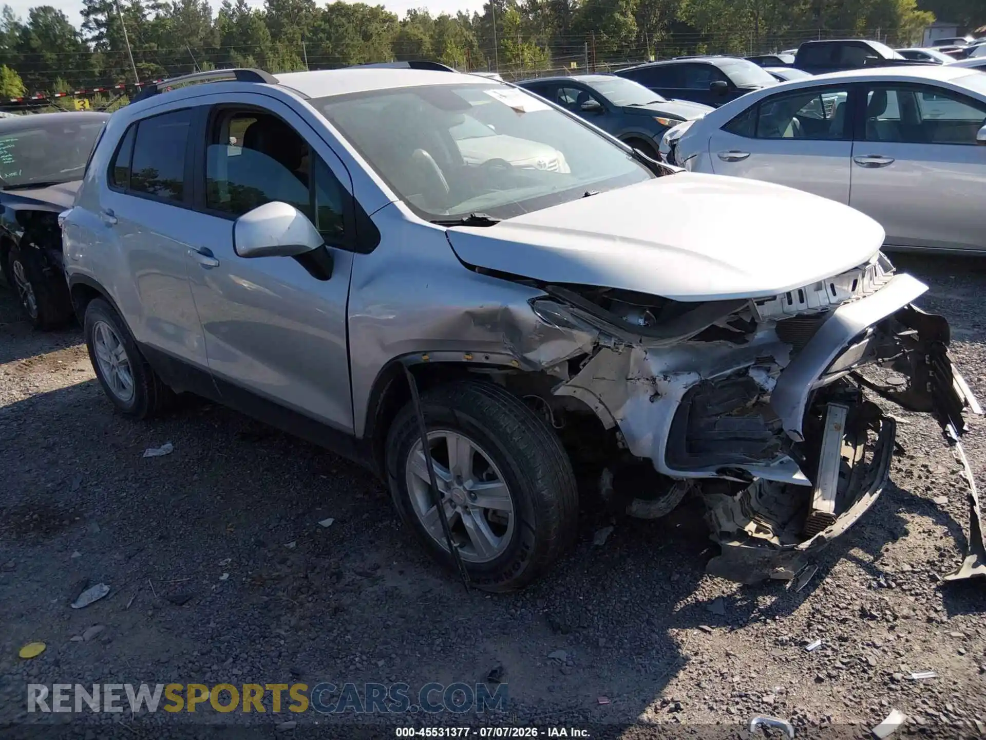 1 fotografías del automóvil dañado KL7CJLSB1MB317674 CHEVROLET TRAX 2021