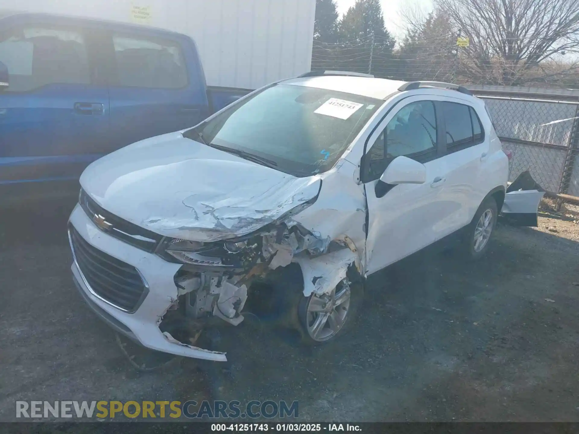 2 Photograph of a damaged car KL7CJLSB2MB309664 CHEVROLET TRAX 2021