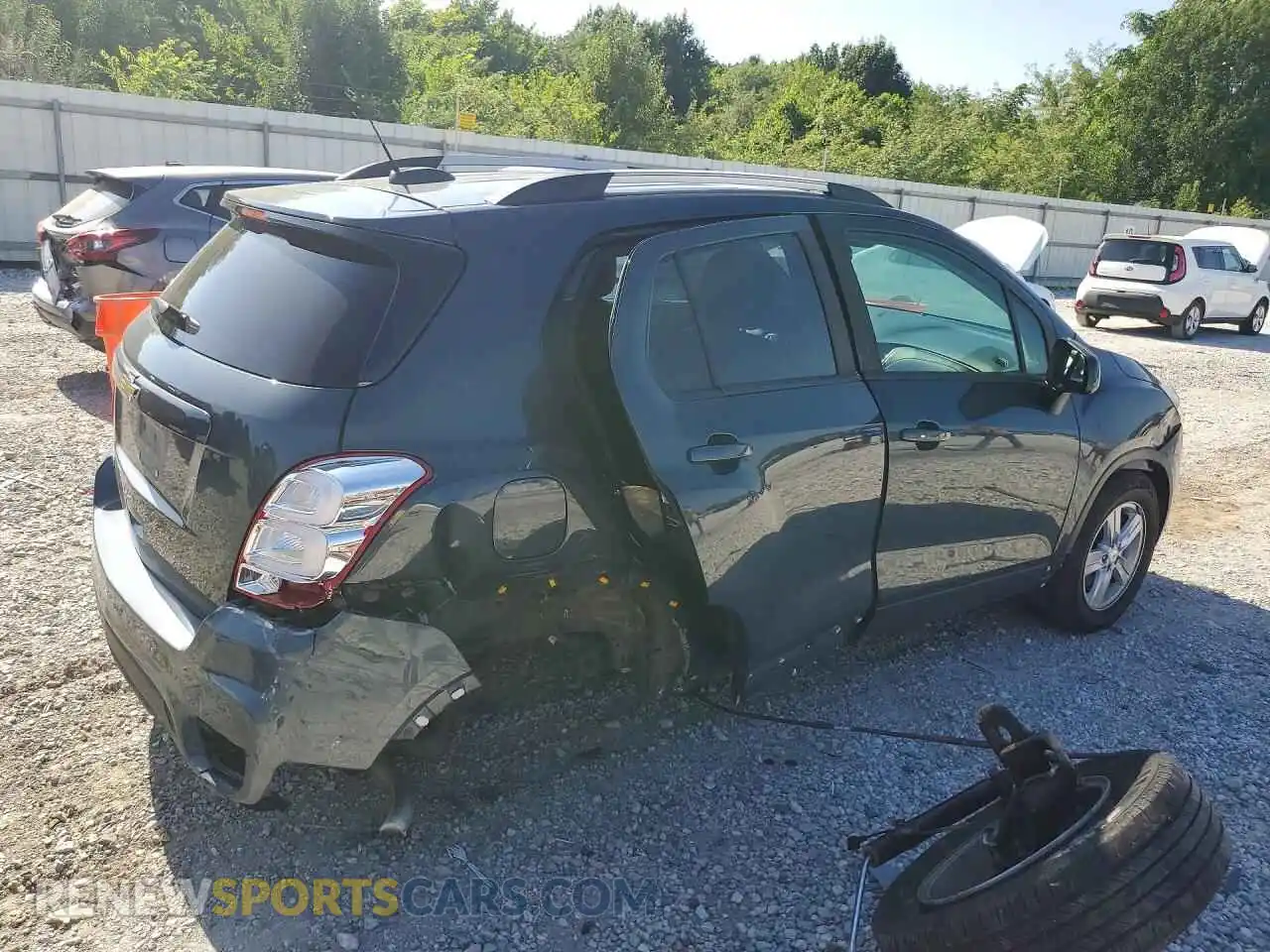 3 fotografías del automóvil dañado KL7CJLSB3MB312833 CHEVROLET TRAX 2021
