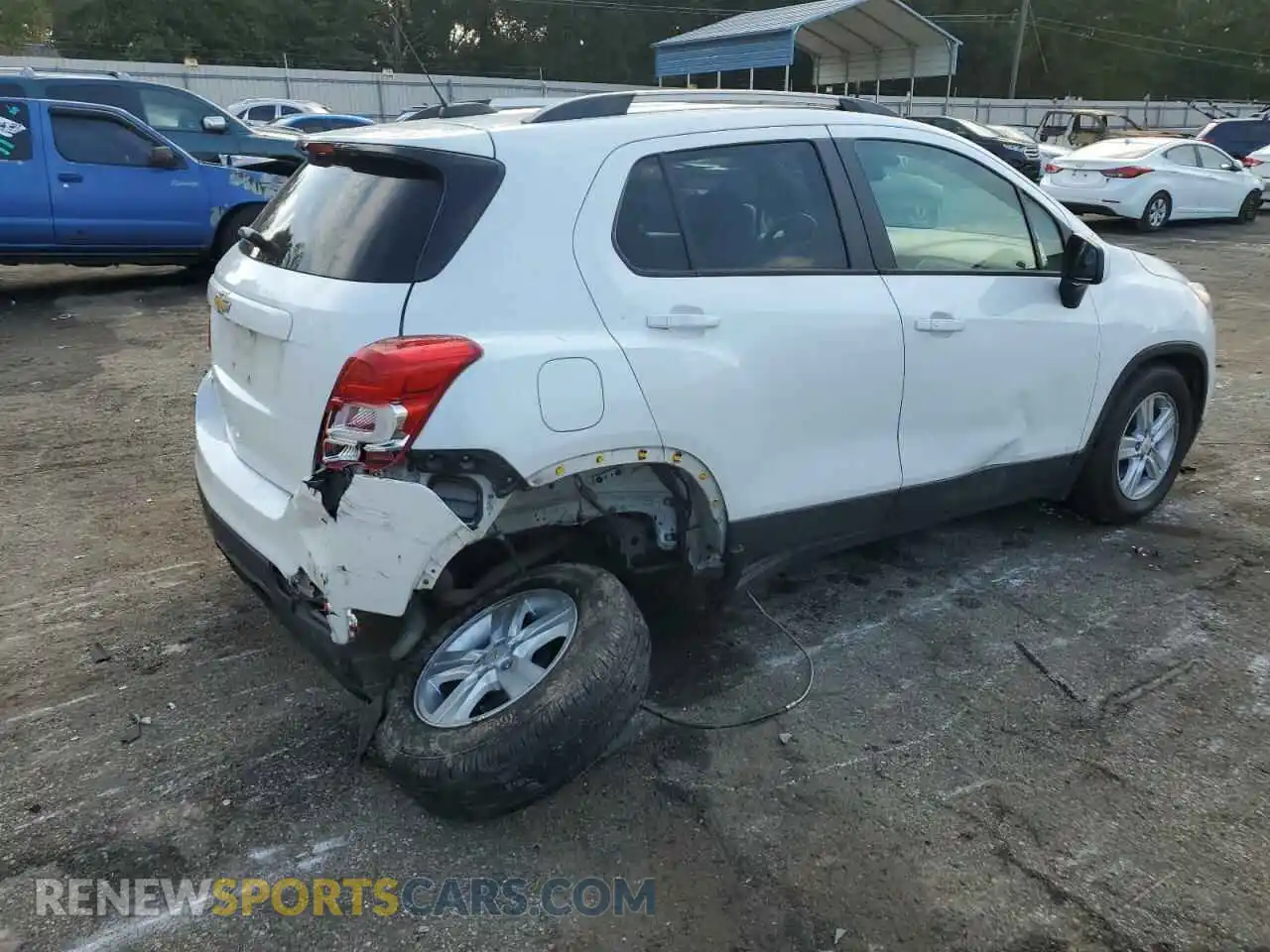 3 Photograph of a damaged car KL7CJLSB3MB314887 CHEVROLET TRAX 2021
