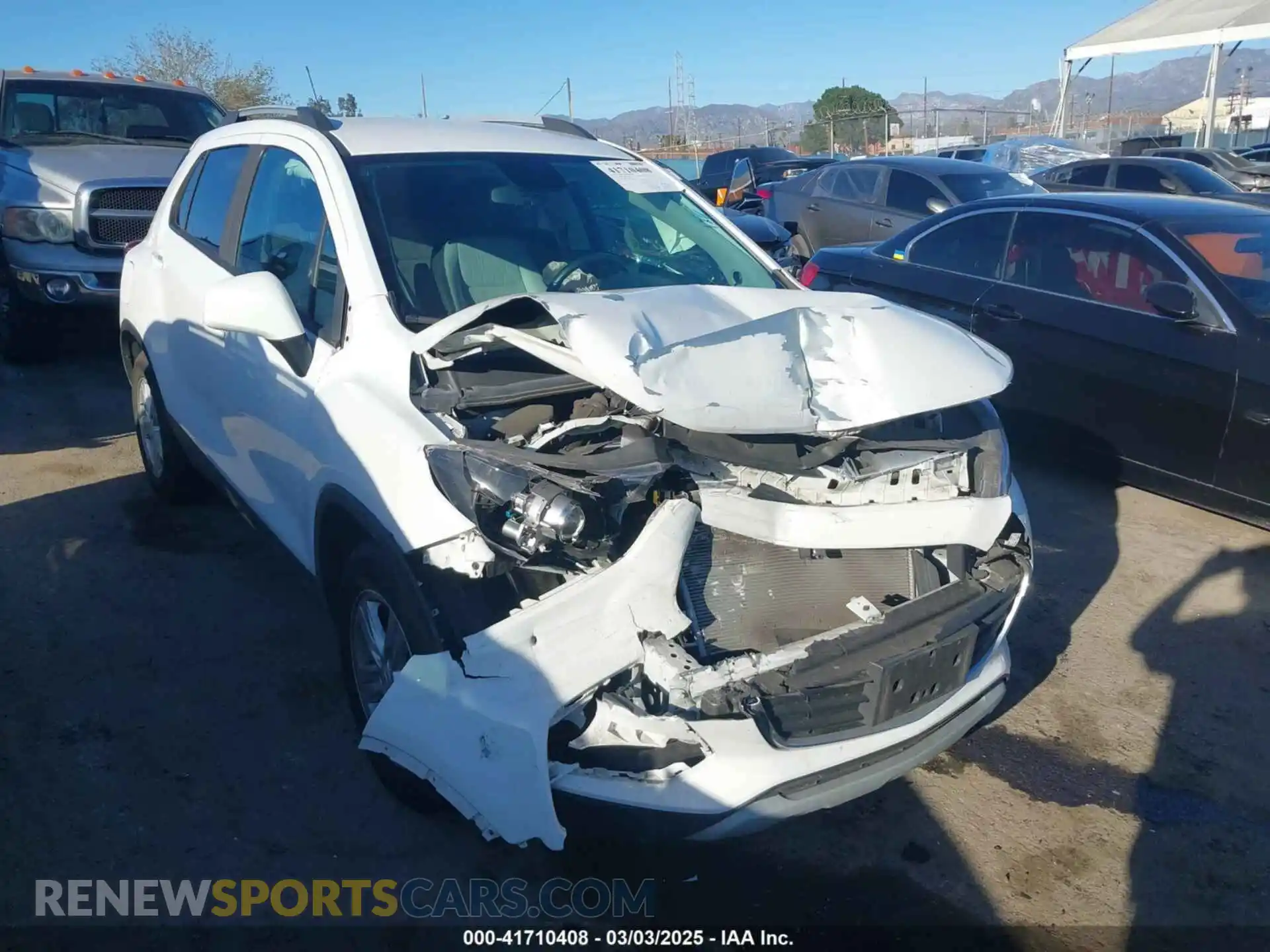 1 Photograph of a damaged car KL7CJLSB4MB320620 CHEVROLET TRAX 2021
