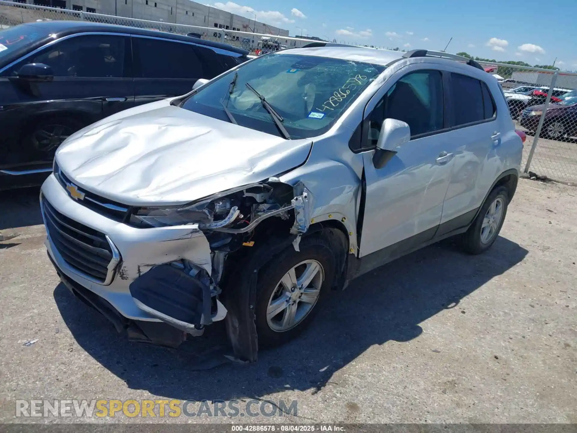 2 Photograph of a damaged car KL7CJLSB4MB322805 CHEVROLET TRAX 2021