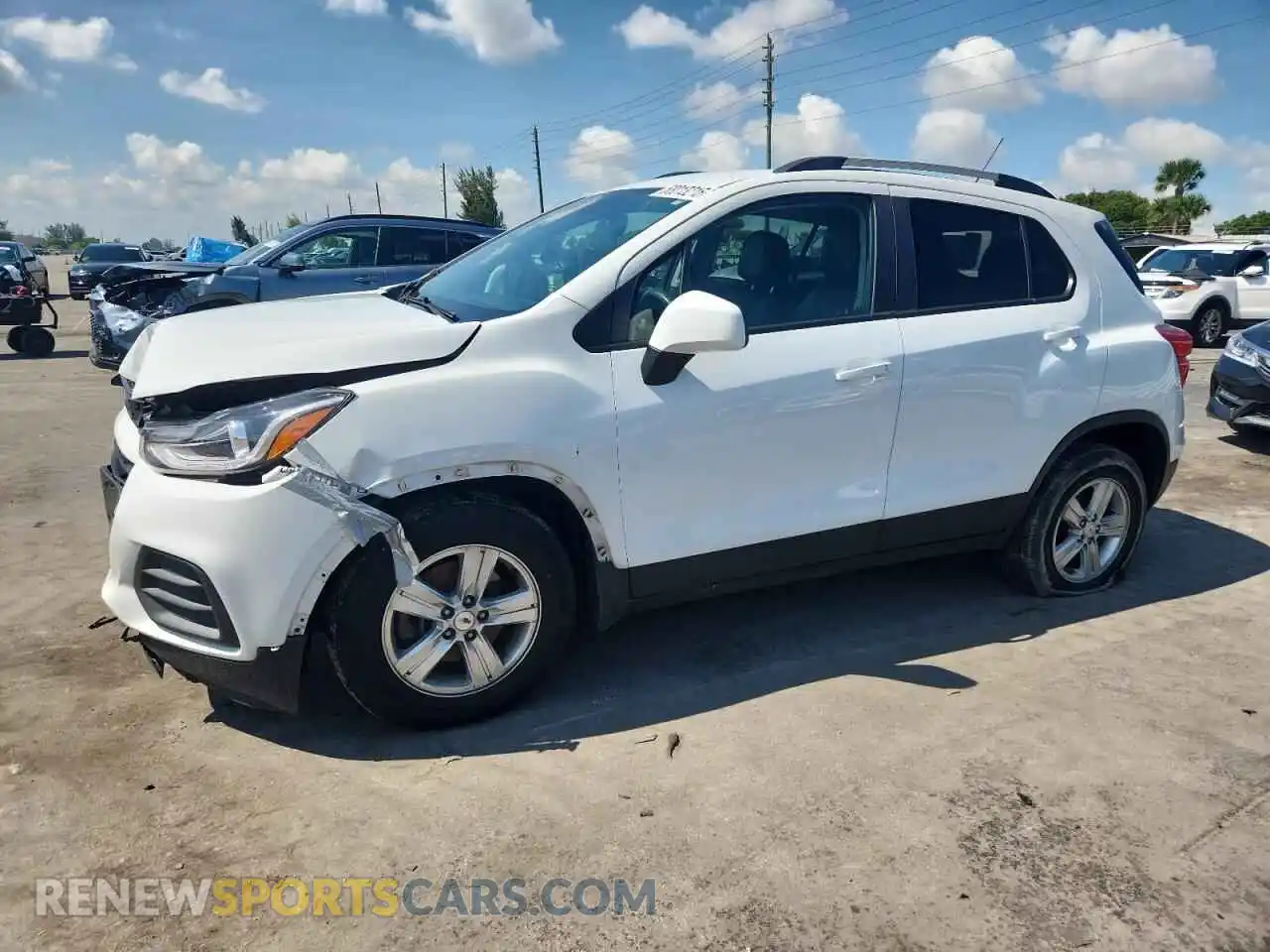 1 Photograph of a damaged car KL7CJLSB4MB329009 CHEVROLET TRAX 2021