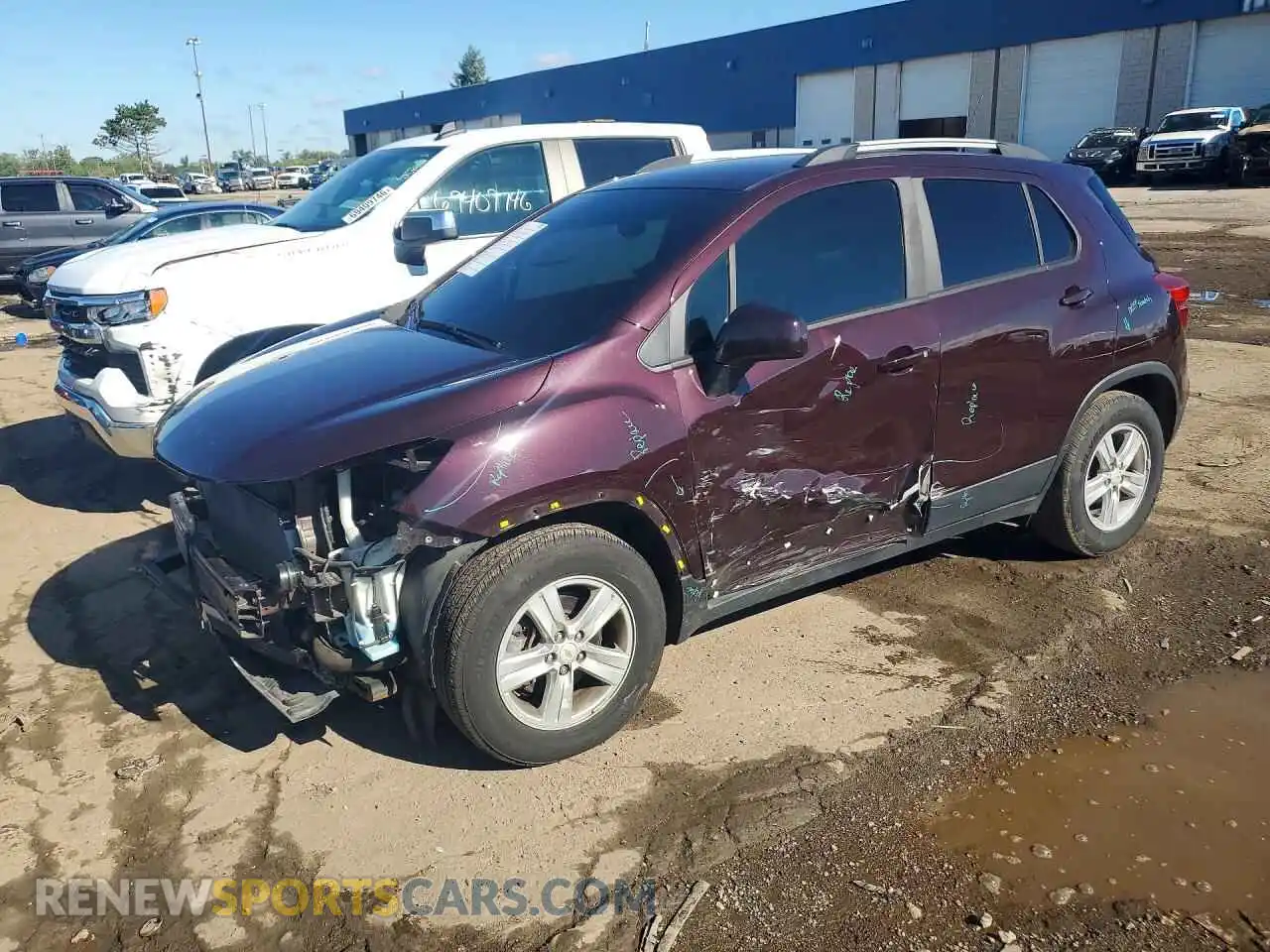 1 fotografías del automóvil dañado KL7CJLSB4MB329186 CHEVROLET TRAX 2021
