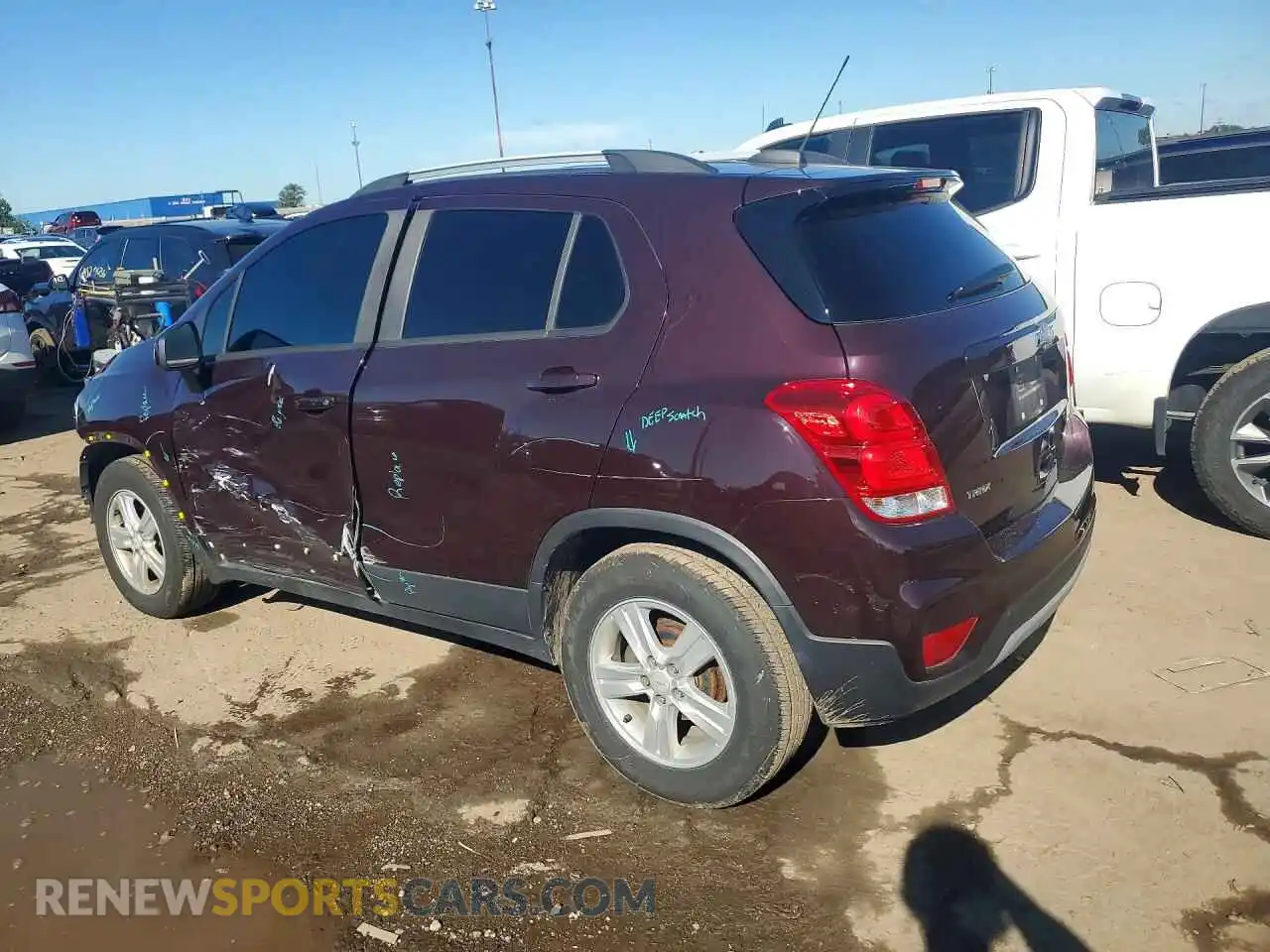 2 fotografías del automóvil dañado KL7CJLSB4MB329186 CHEVROLET TRAX 2021