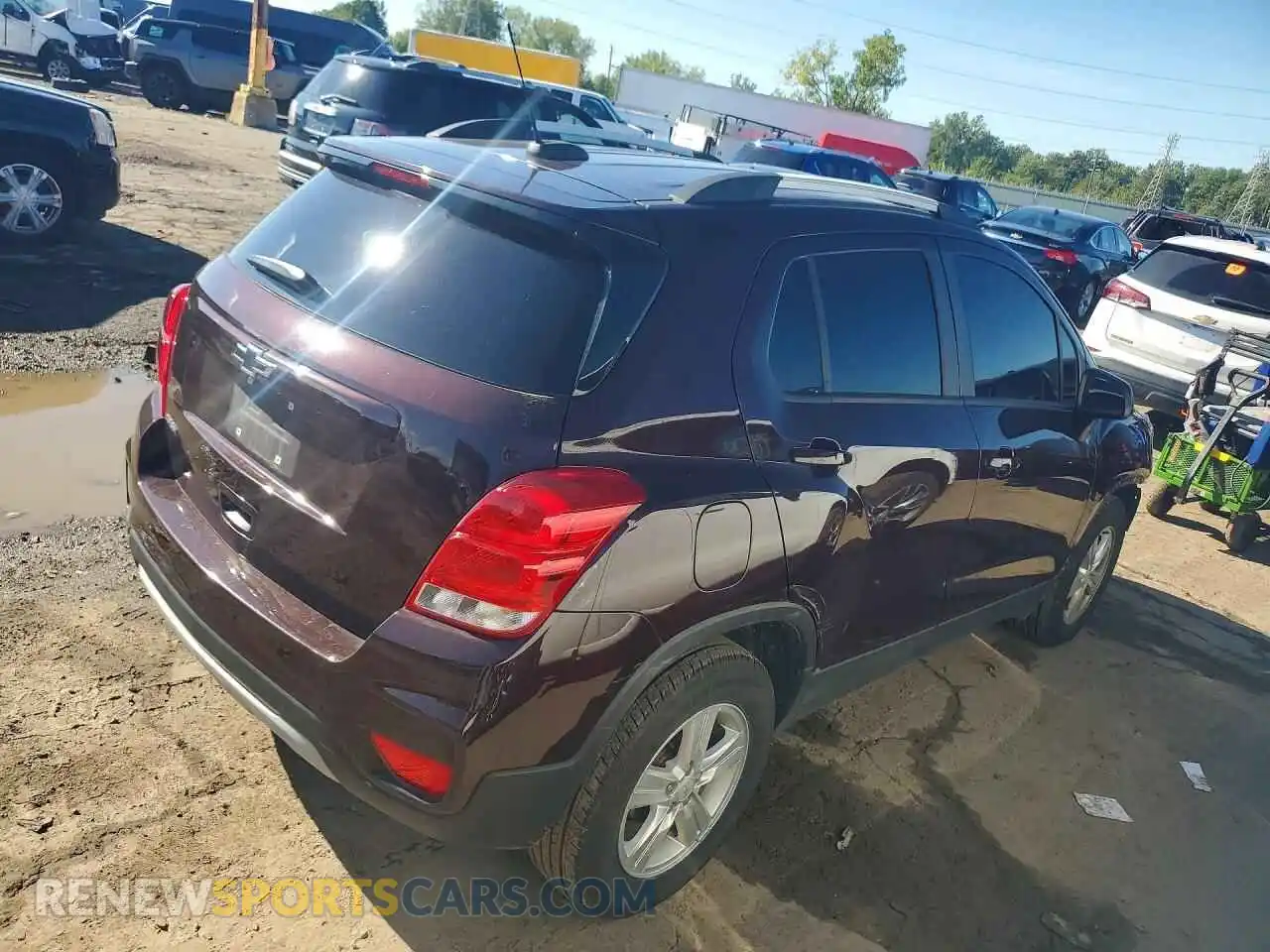 3 fotografías del automóvil dañado KL7CJLSB4MB329186 CHEVROLET TRAX 2021
