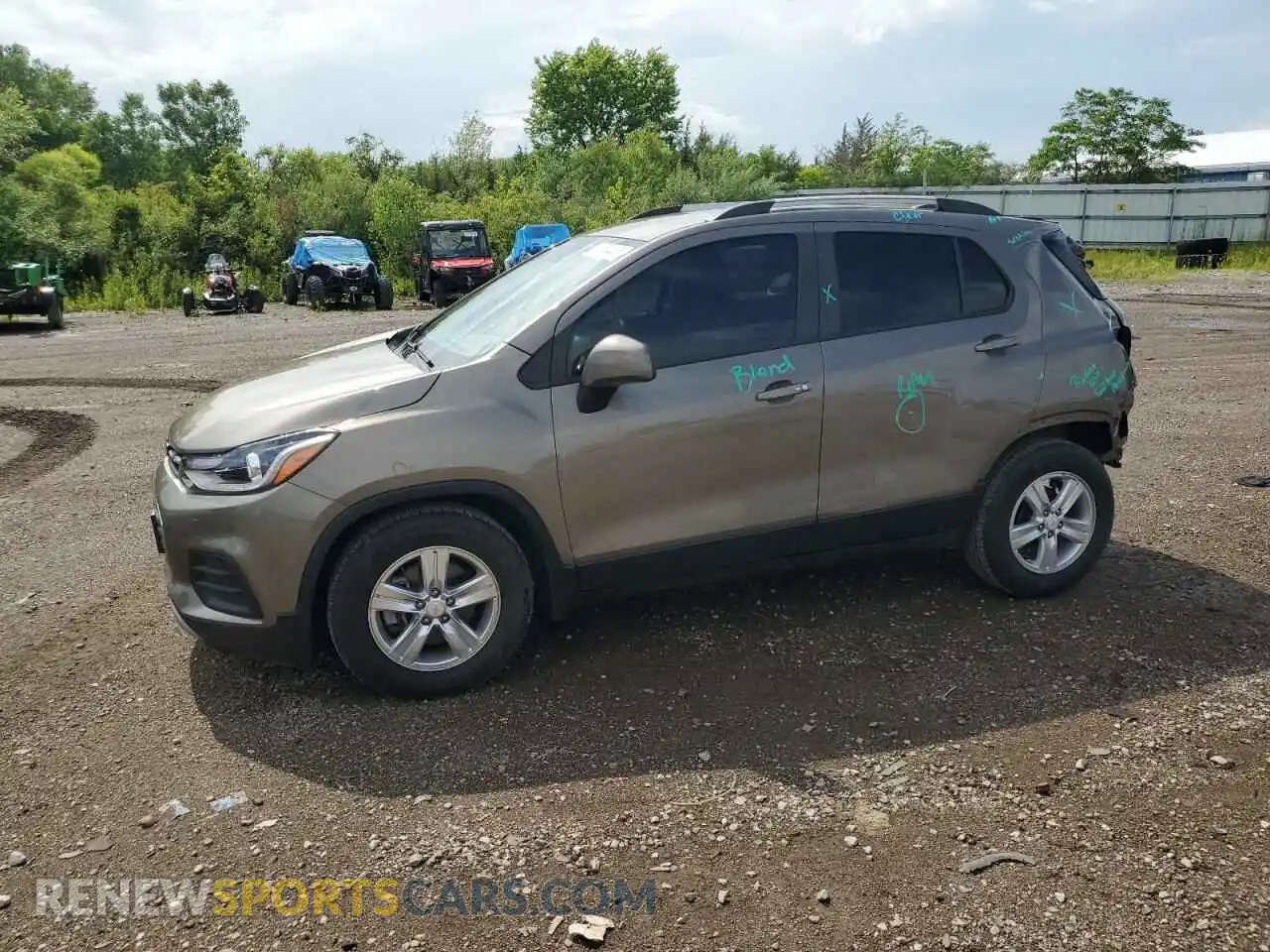 1 Photograph of a damaged car KL7CJLSB4MB357568 CHEVROLET TRAX 2021